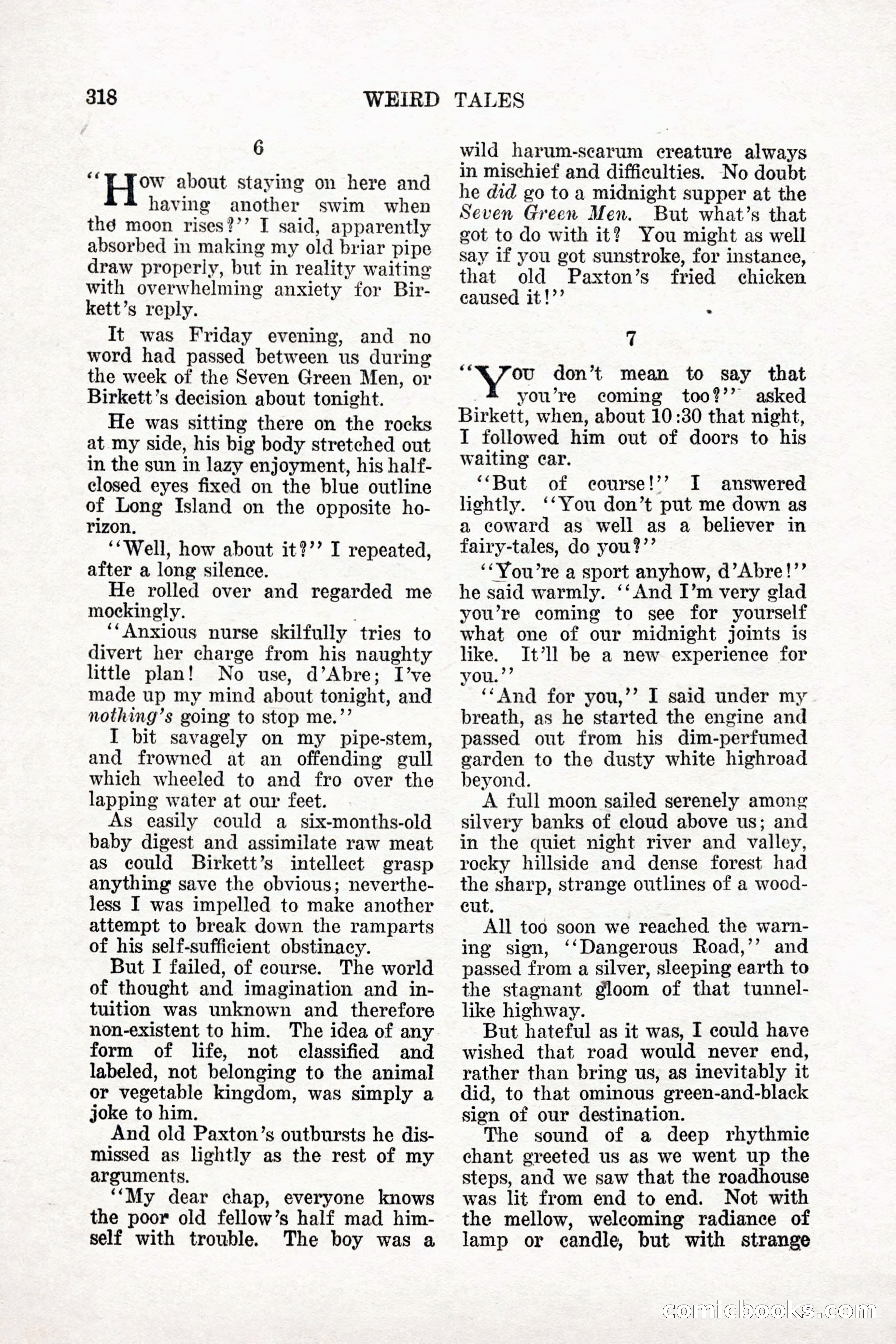 Weird Tales, Vol. 11 No. 3 — page 32 of 148