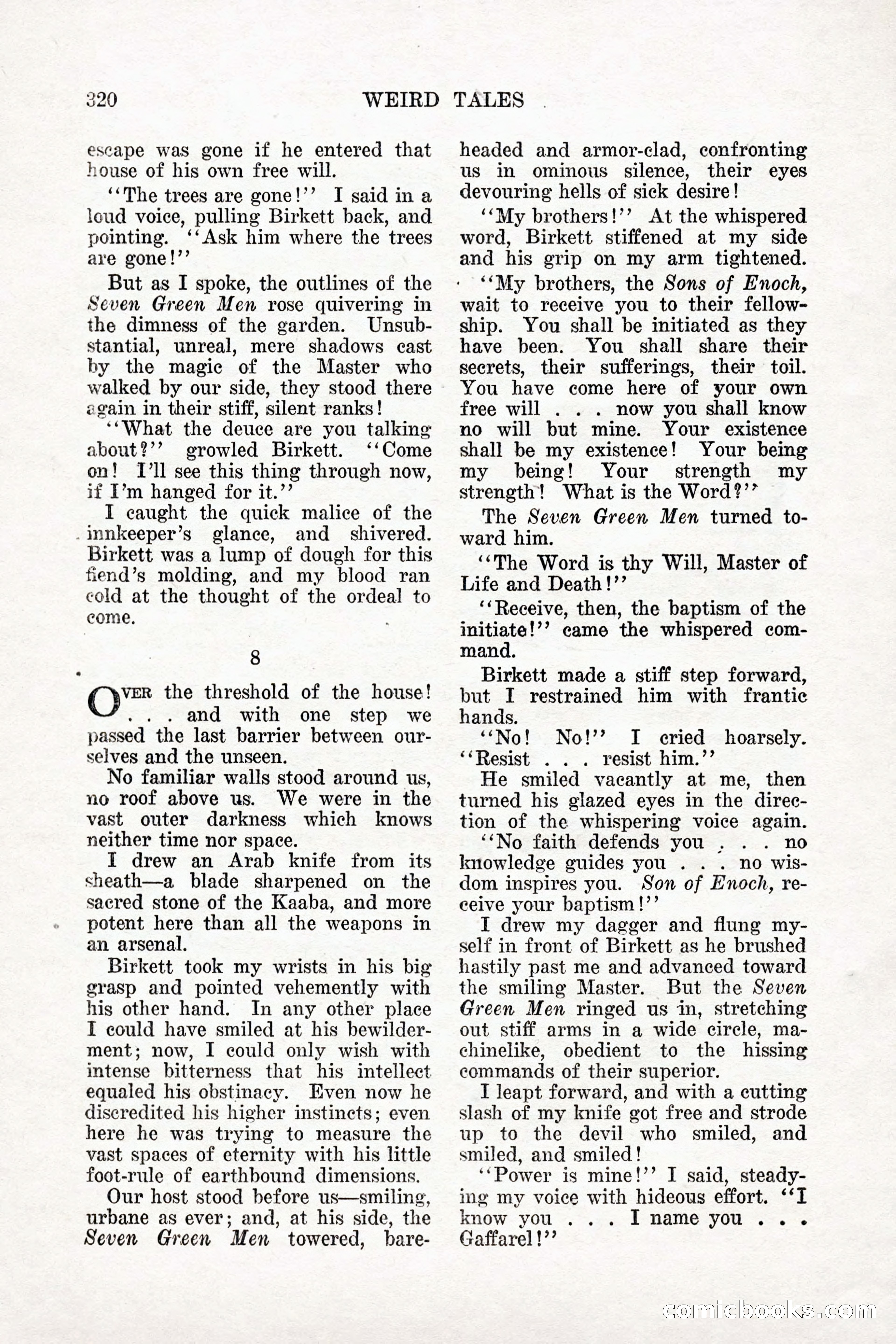 Weird Tales, Vol. 11 No. 3 — page 34 of 148