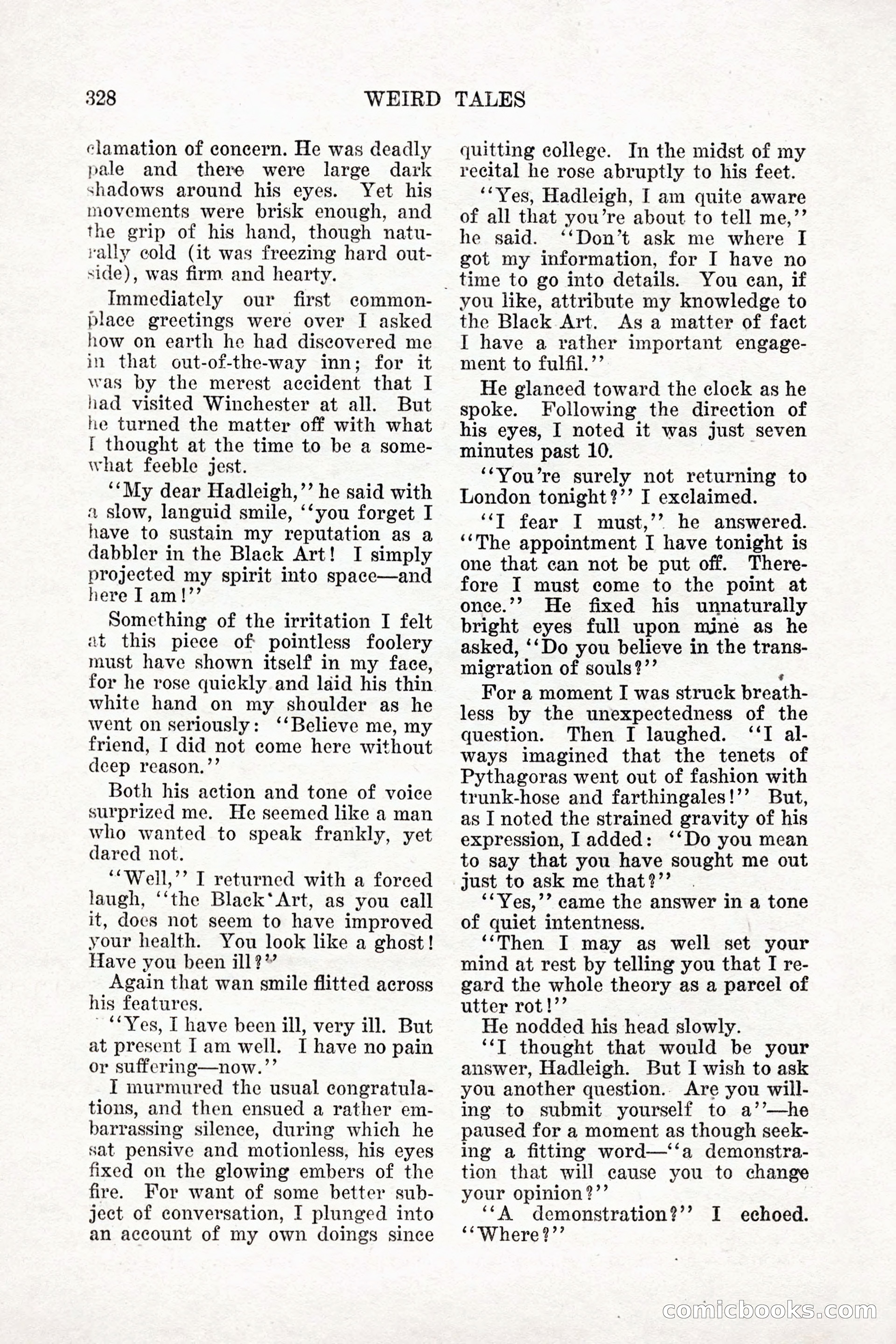 Weird Tales, Vol. 11 No. 3 — page 42 of 148