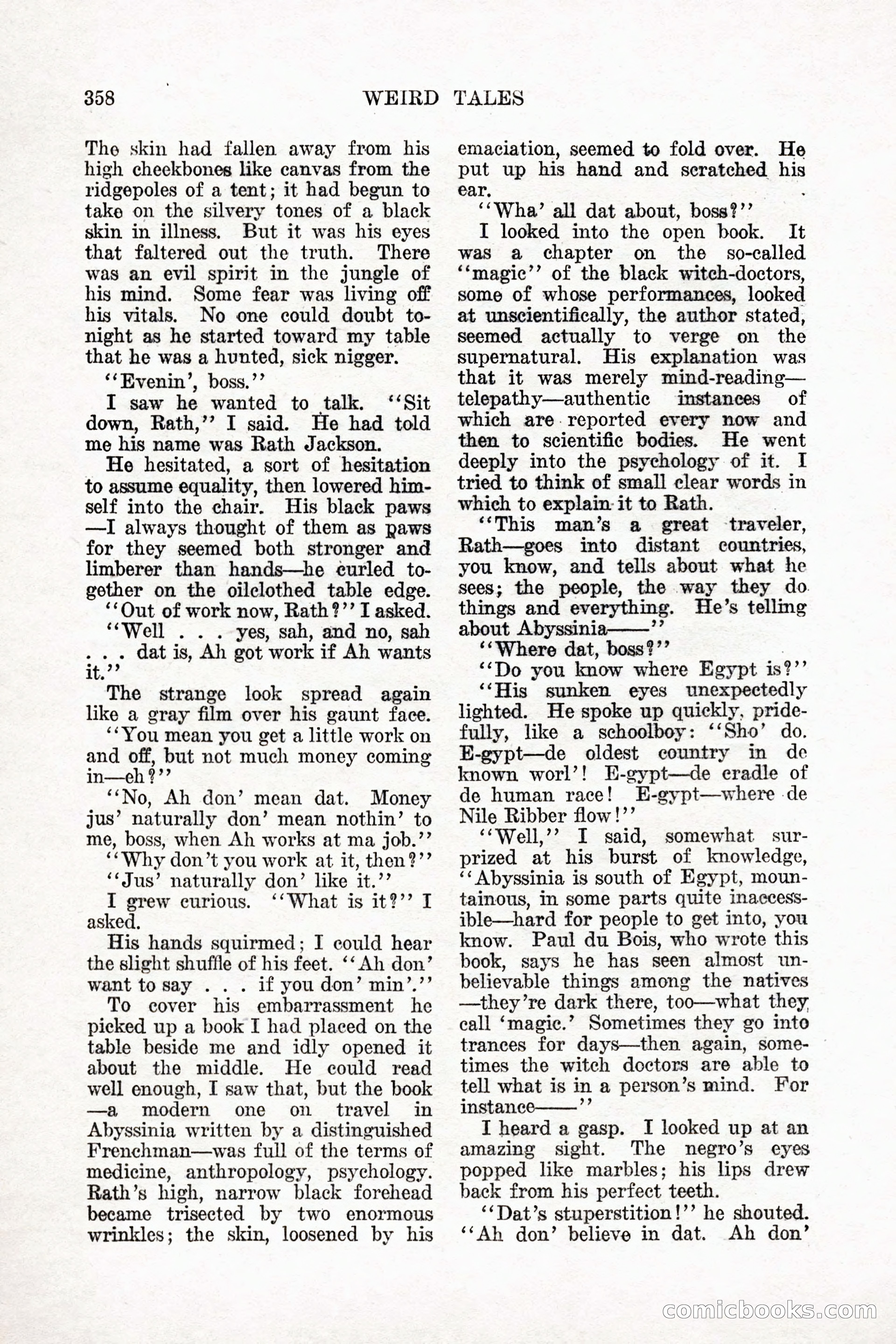 Weird Tales, Vol. 11 No. 3 — page 72 of 148
