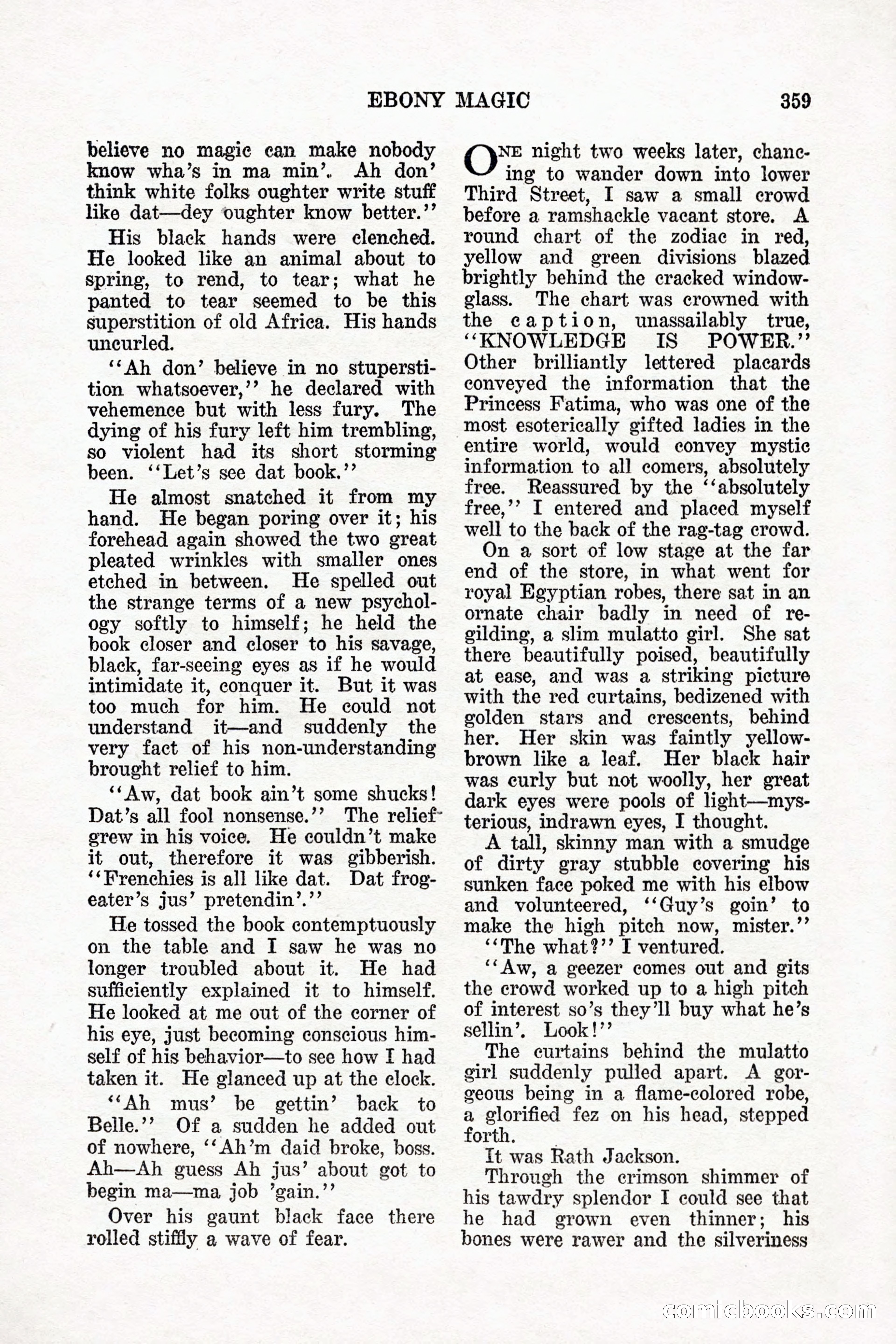 Weird Tales, Vol. 11 No. 3 — page 73 of 148