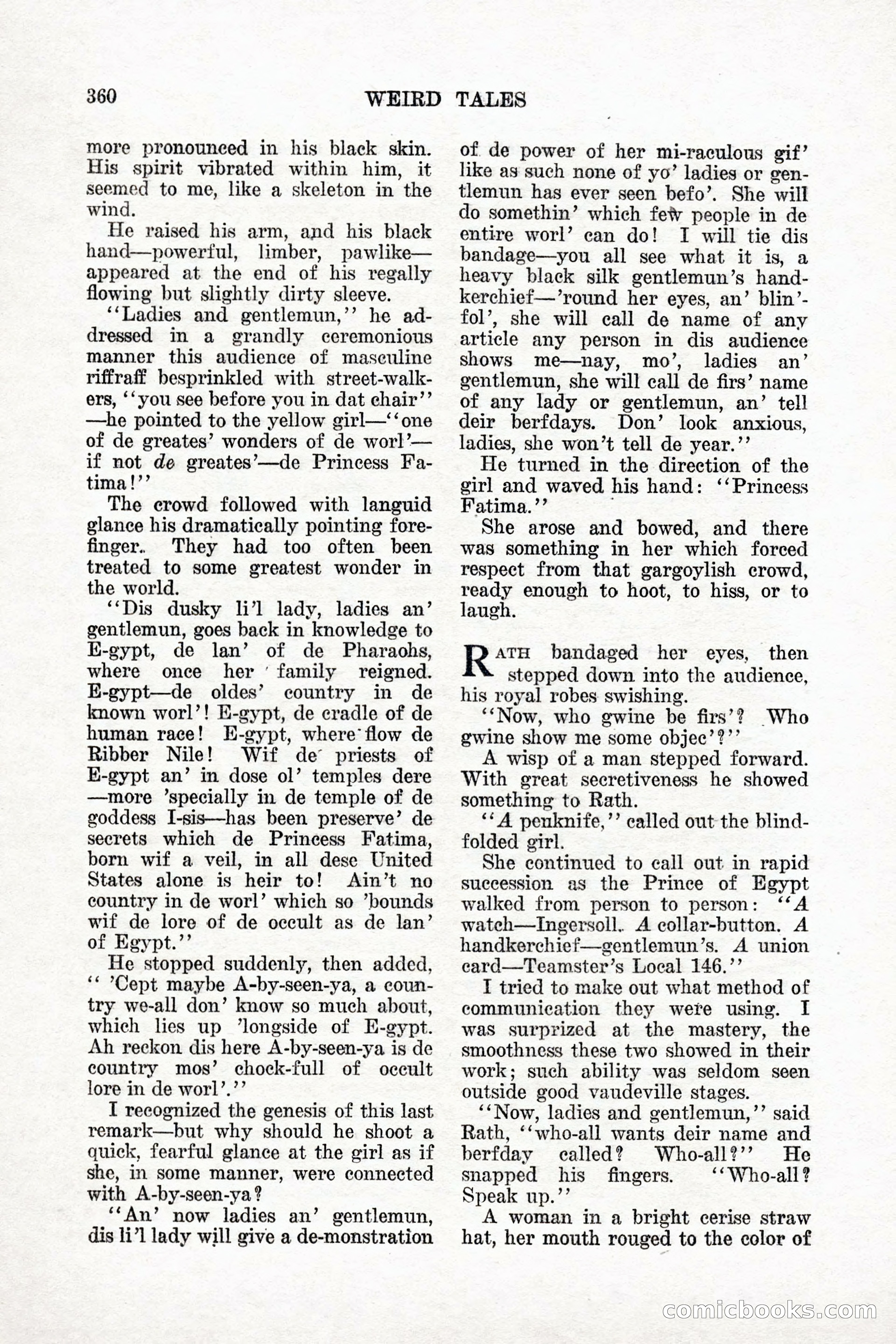 Weird Tales, Vol. 11 No. 3 — page 74 of 148