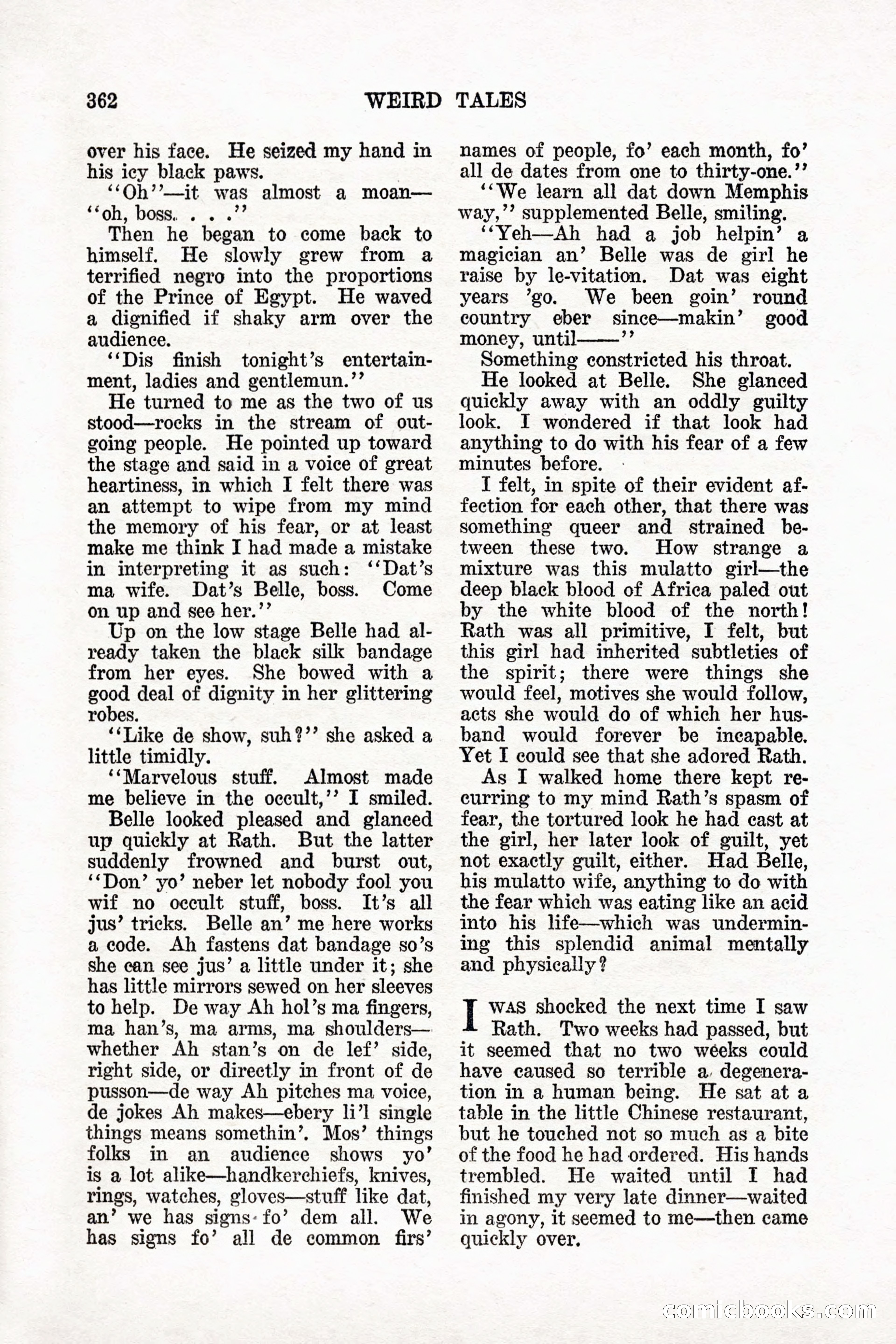 Weird Tales, Vol. 11 No. 3 — page 76 of 148