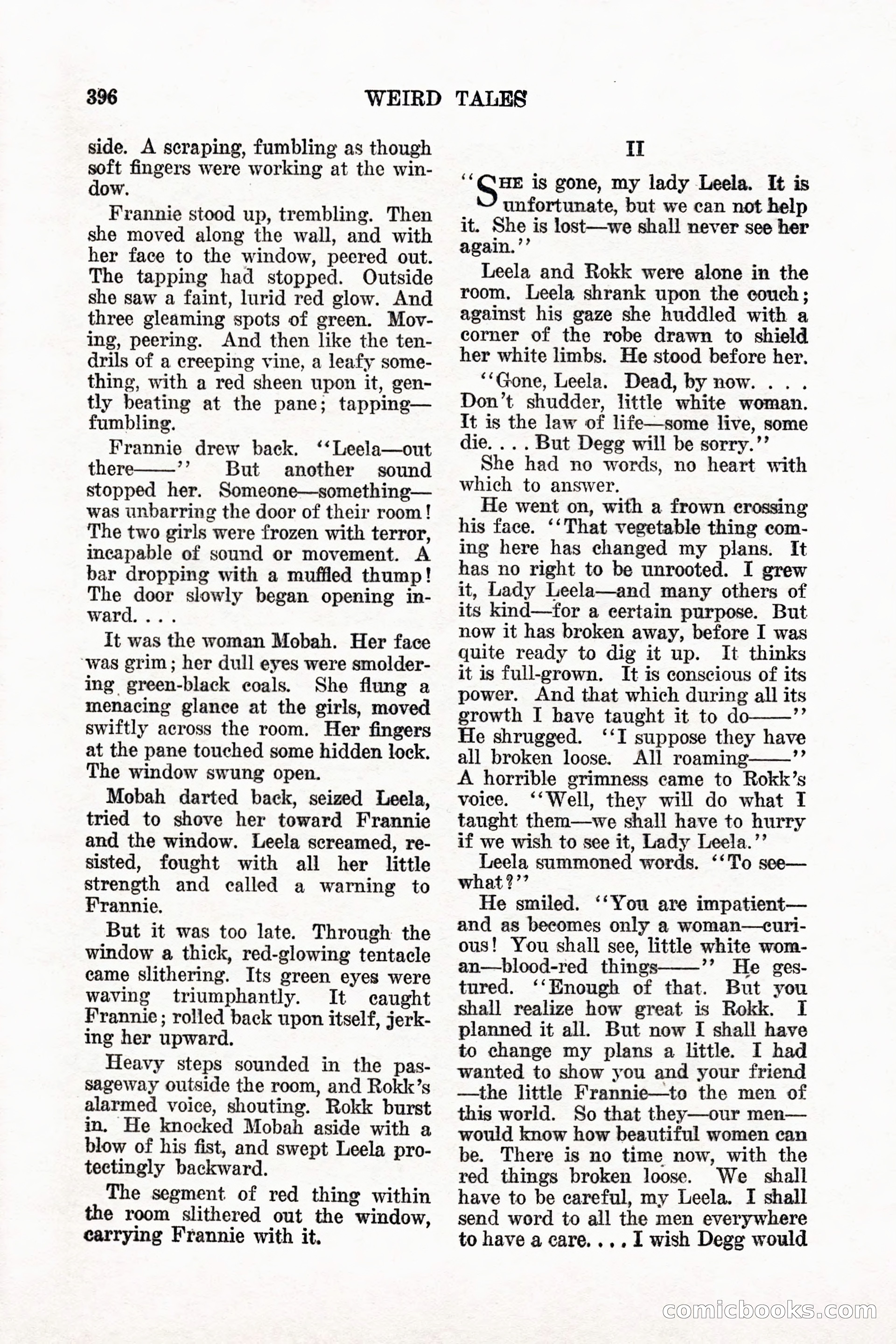 Weird Tales, Vol. 11 No. 3 — page 110 of 148