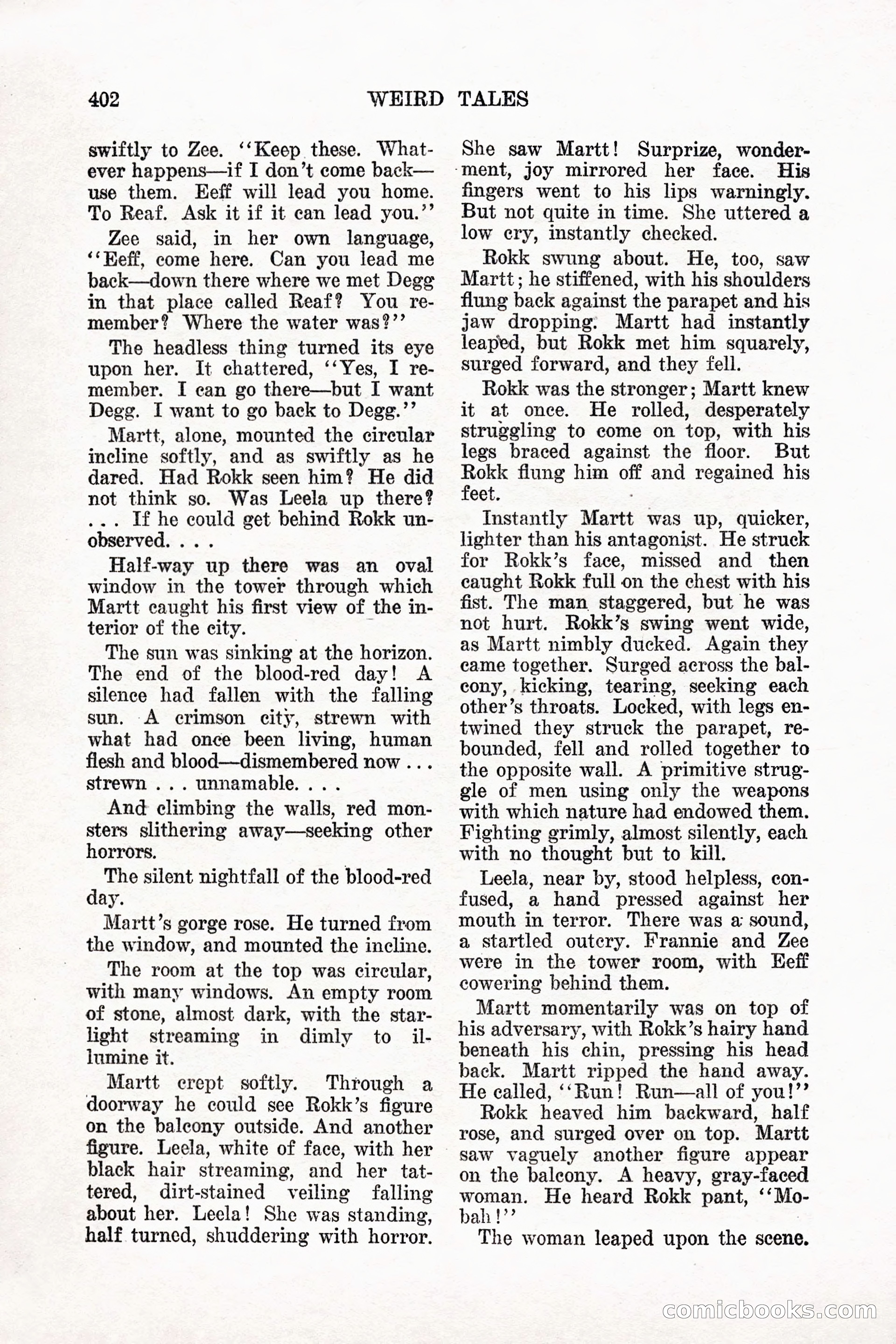 Weird Tales, Vol. 11 No. 3 — page 116 of 148