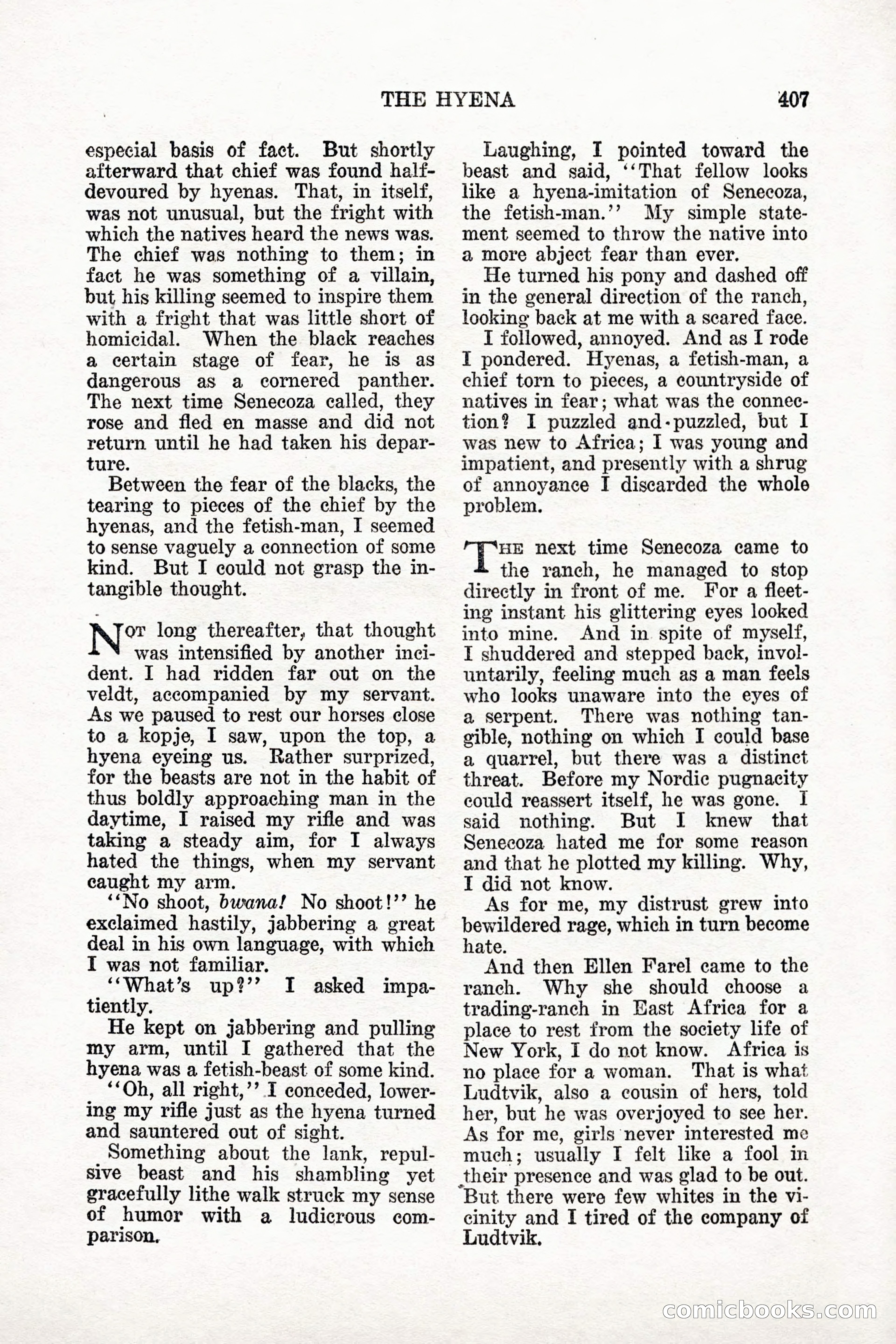 Weird Tales, Vol. 11 No. 3 — page 121 of 148
