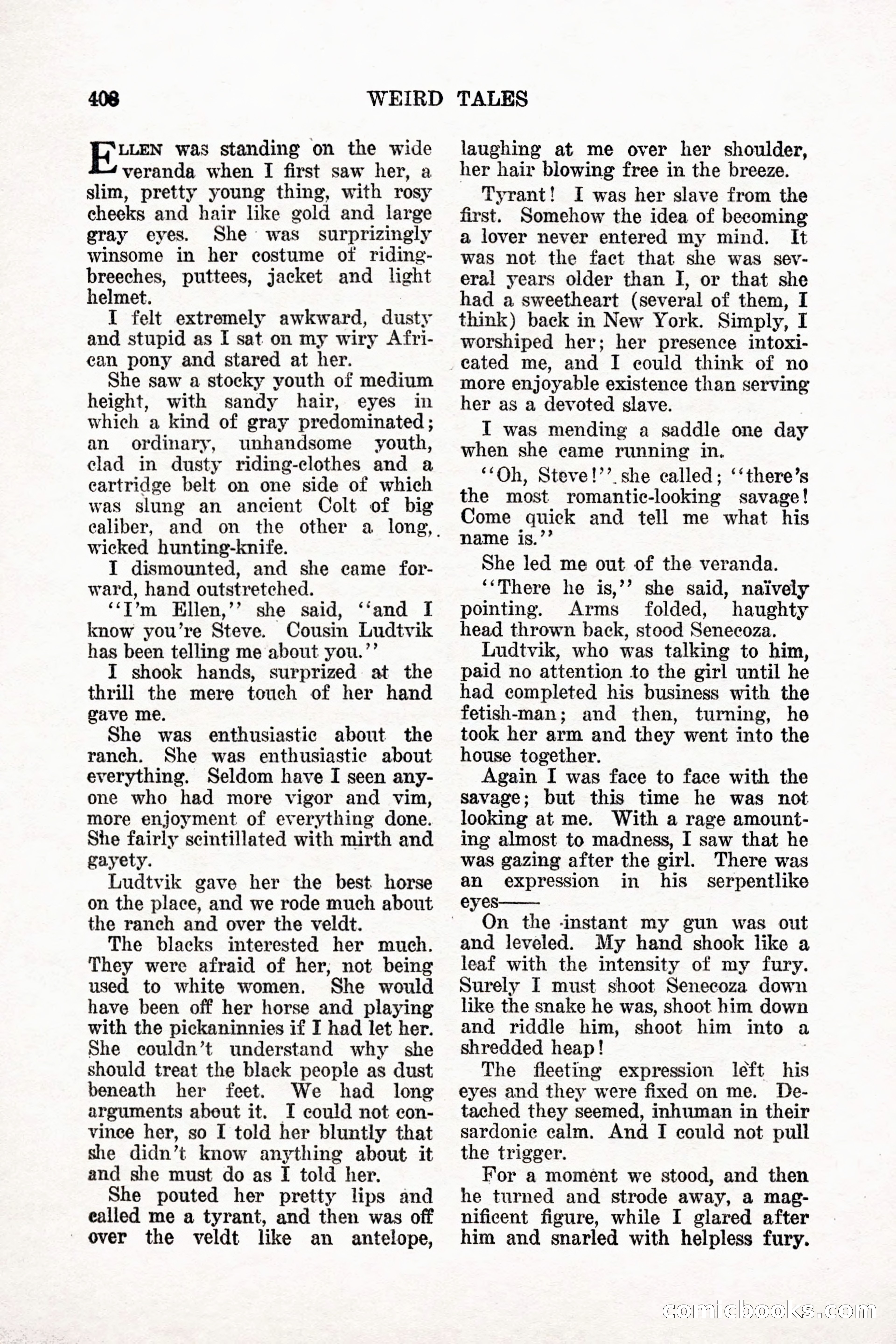 Weird Tales, Vol. 11 No. 3 — page 122 of 148