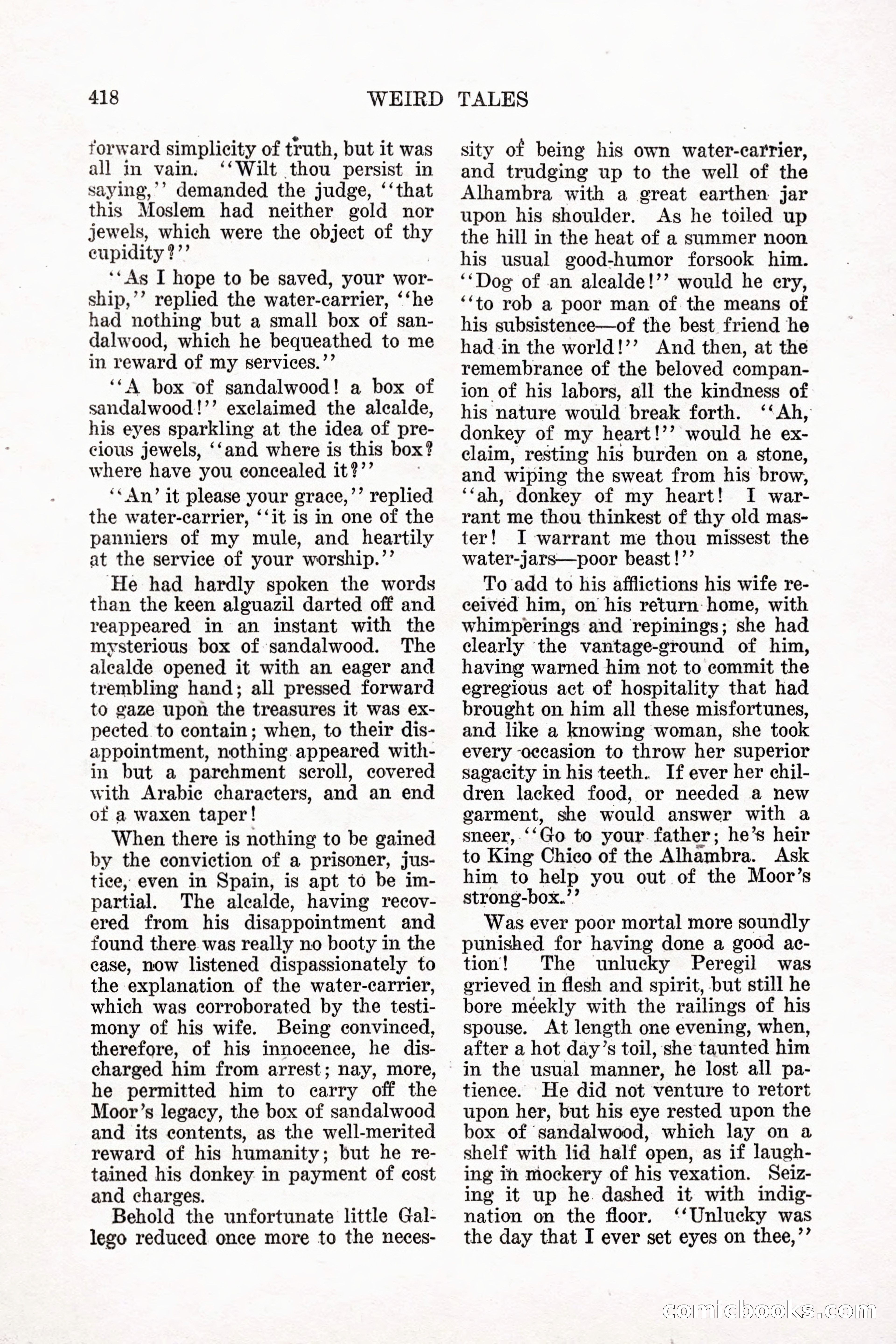 Weird Tales, Vol. 11 No. 3 — page 132 of 148