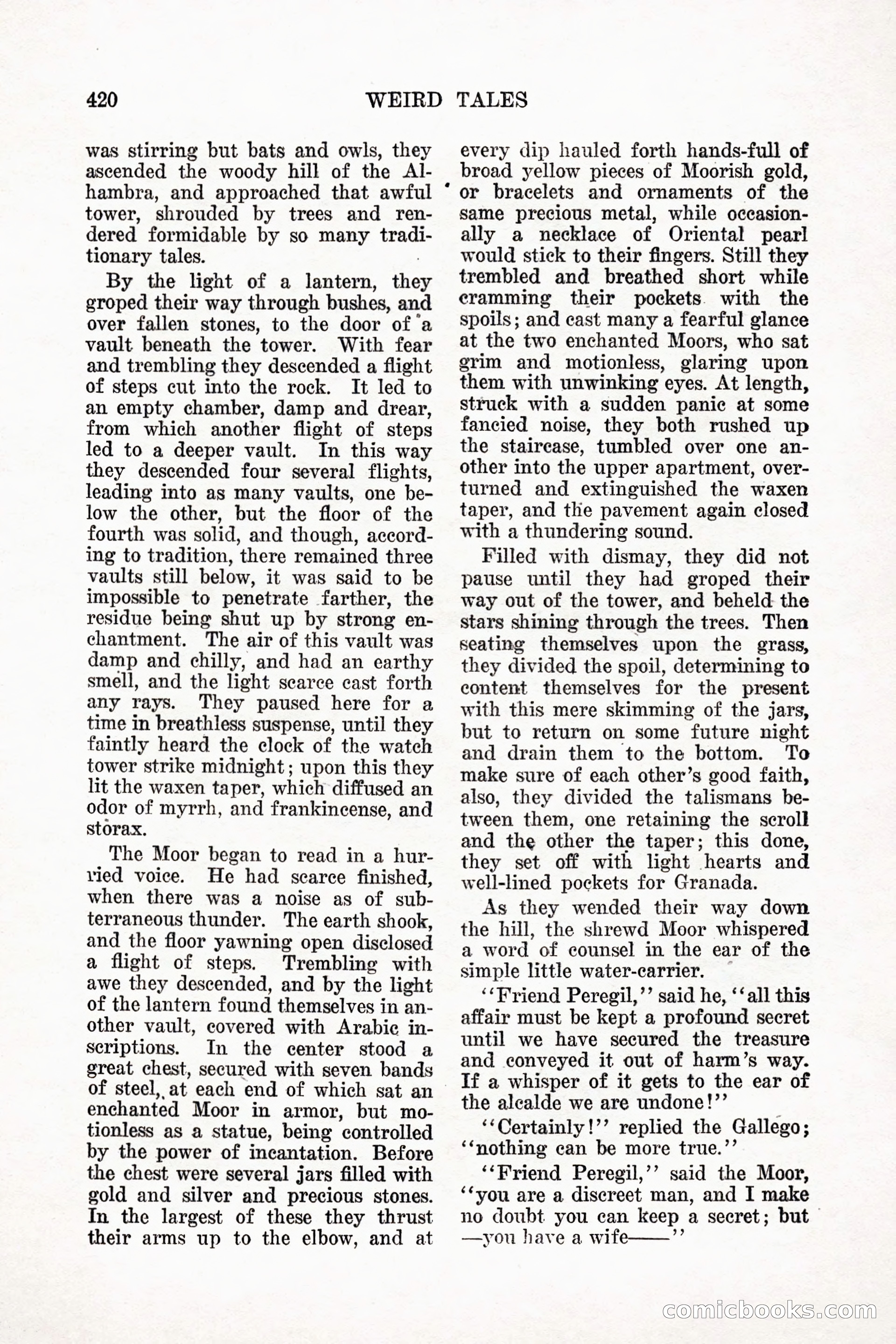 Weird Tales, Vol. 11 No. 3 — page 134 of 148