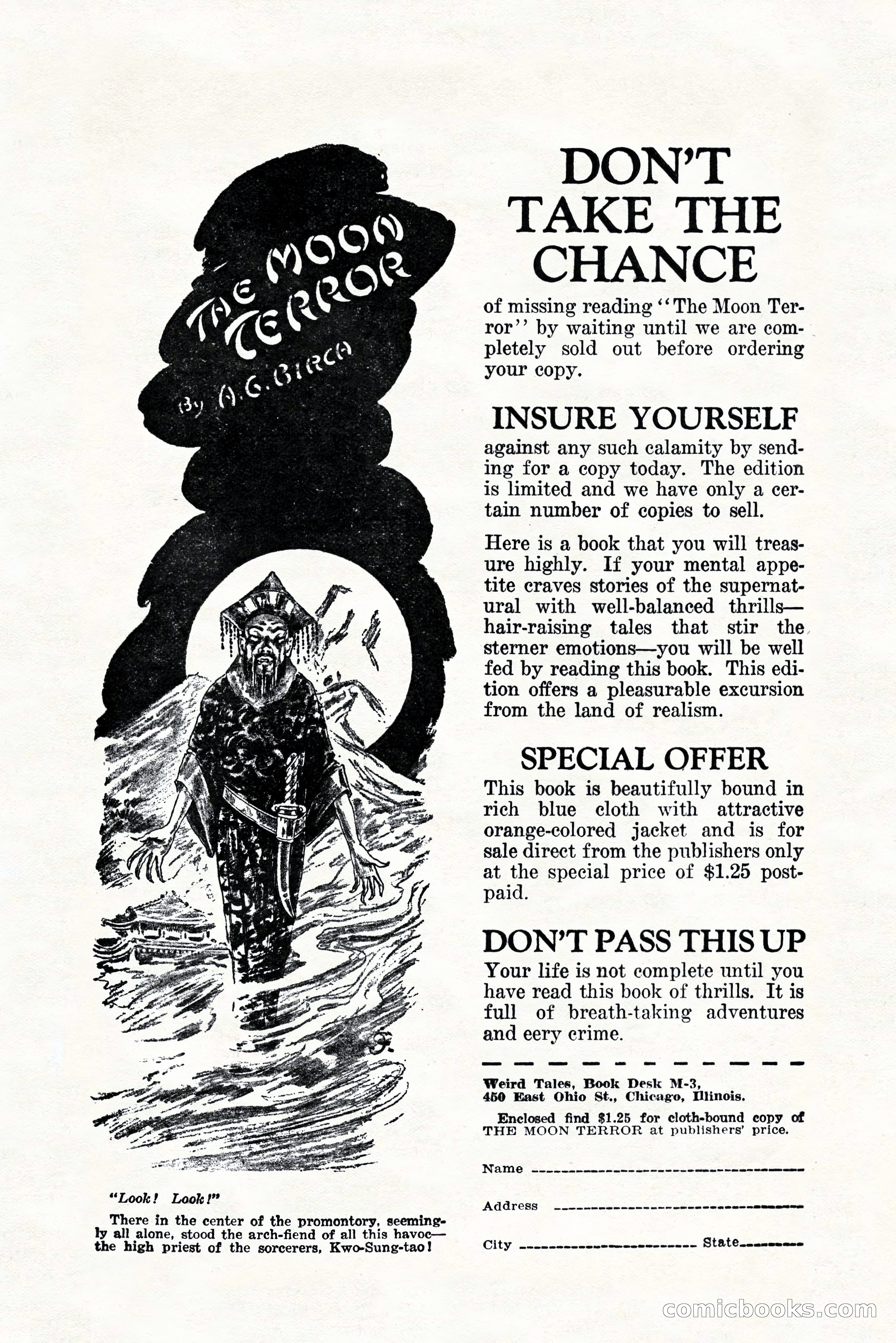 Weird Tales, Vol. 11, No. 5 — page 3 of 148