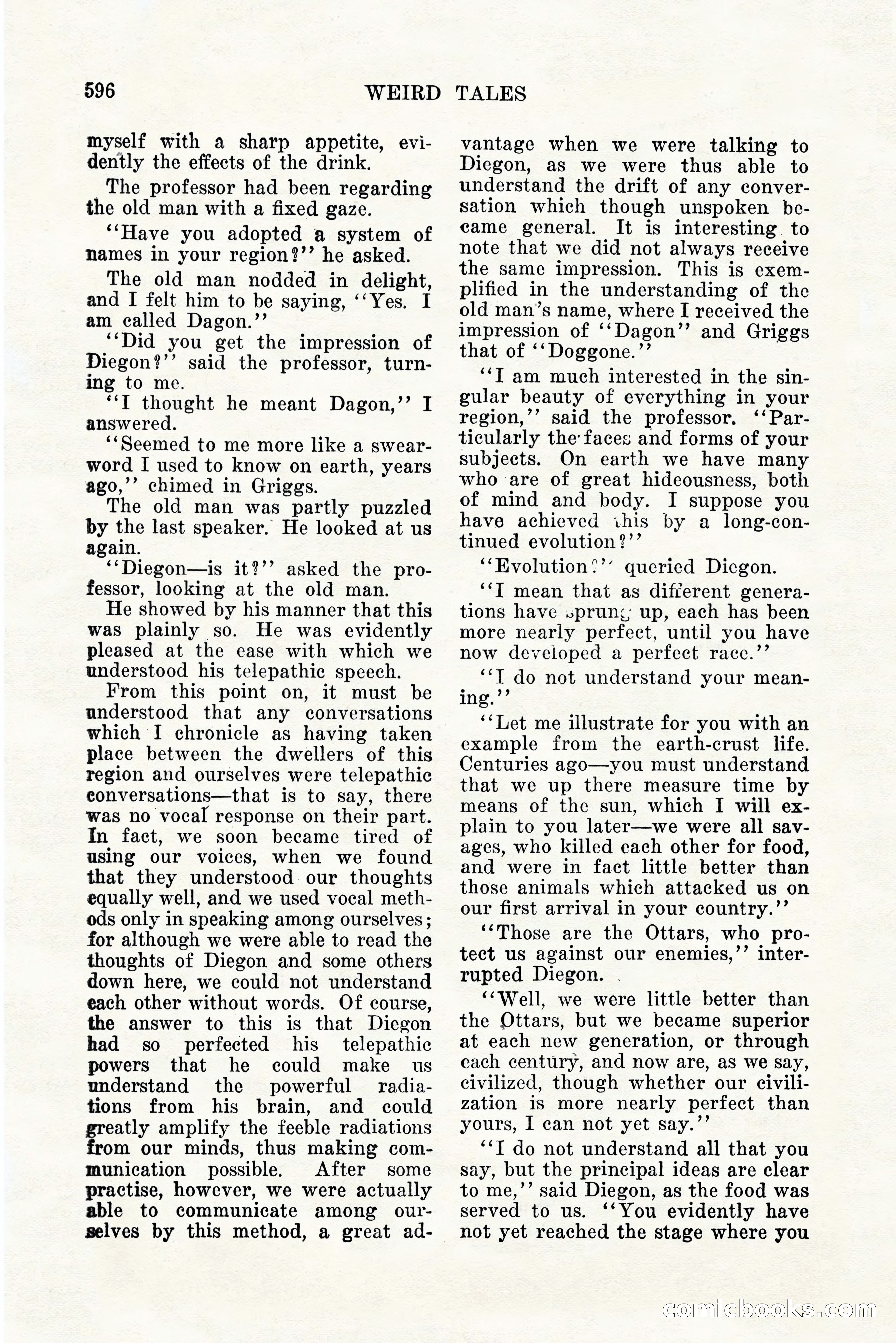 Weird Tales, Vol. 11, No. 5 — page 22 of 148