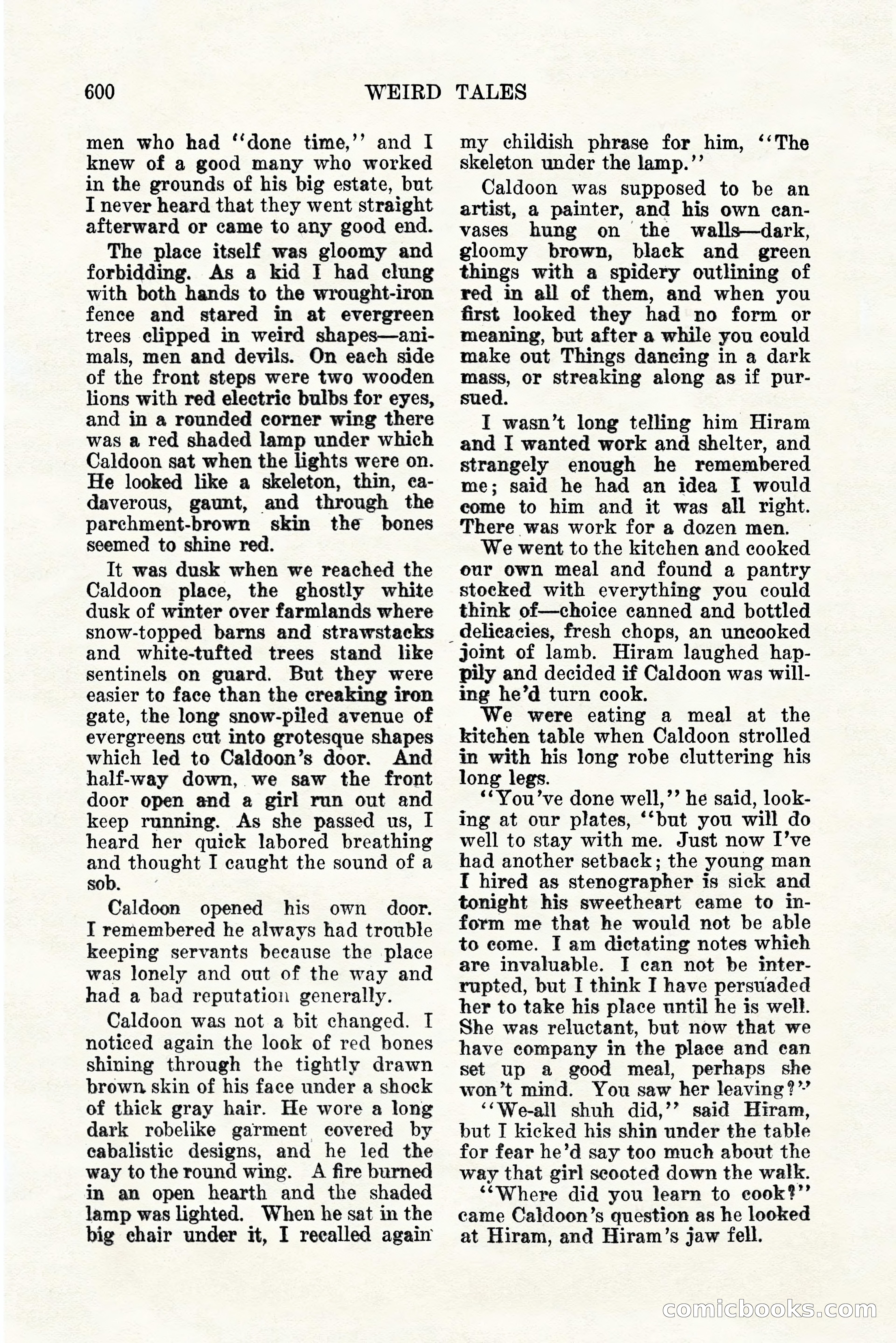 Weird Tales, Vol. 11, No. 5 — page 26 of 148