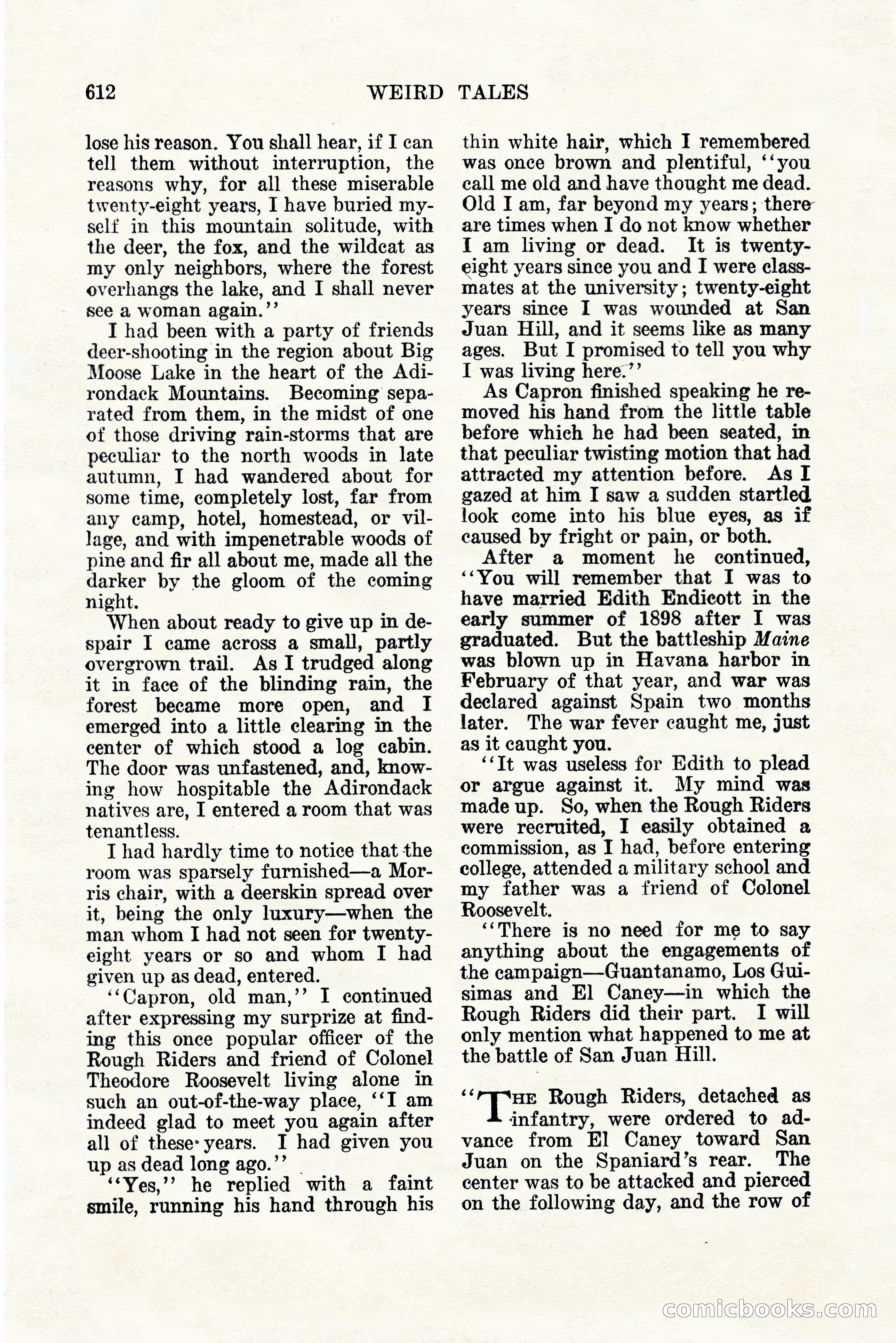 Weird Tales, Vol. 11, No. 5 — page 38 of 148
