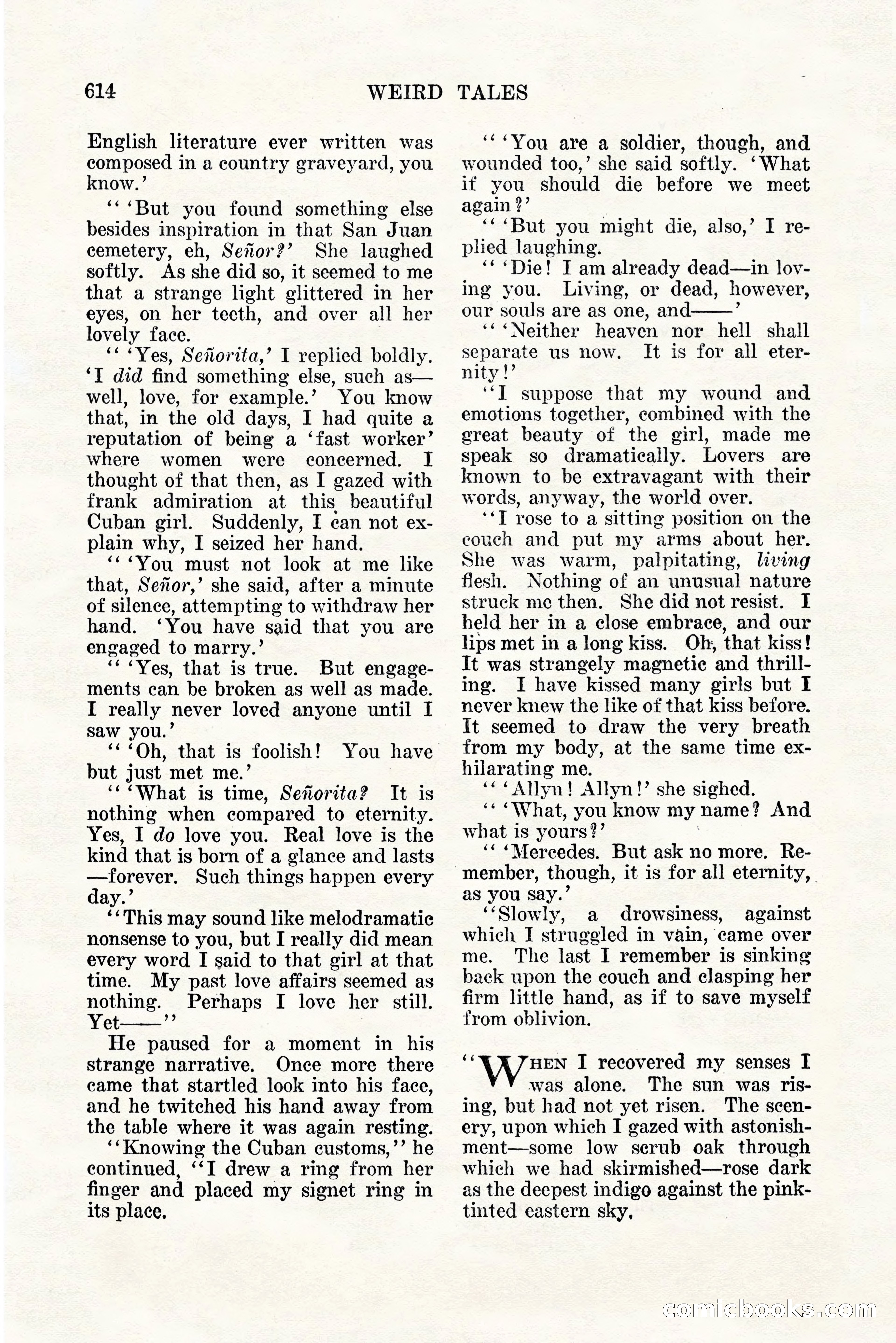 Weird Tales, Vol. 11, No. 5 — page 40 of 148
