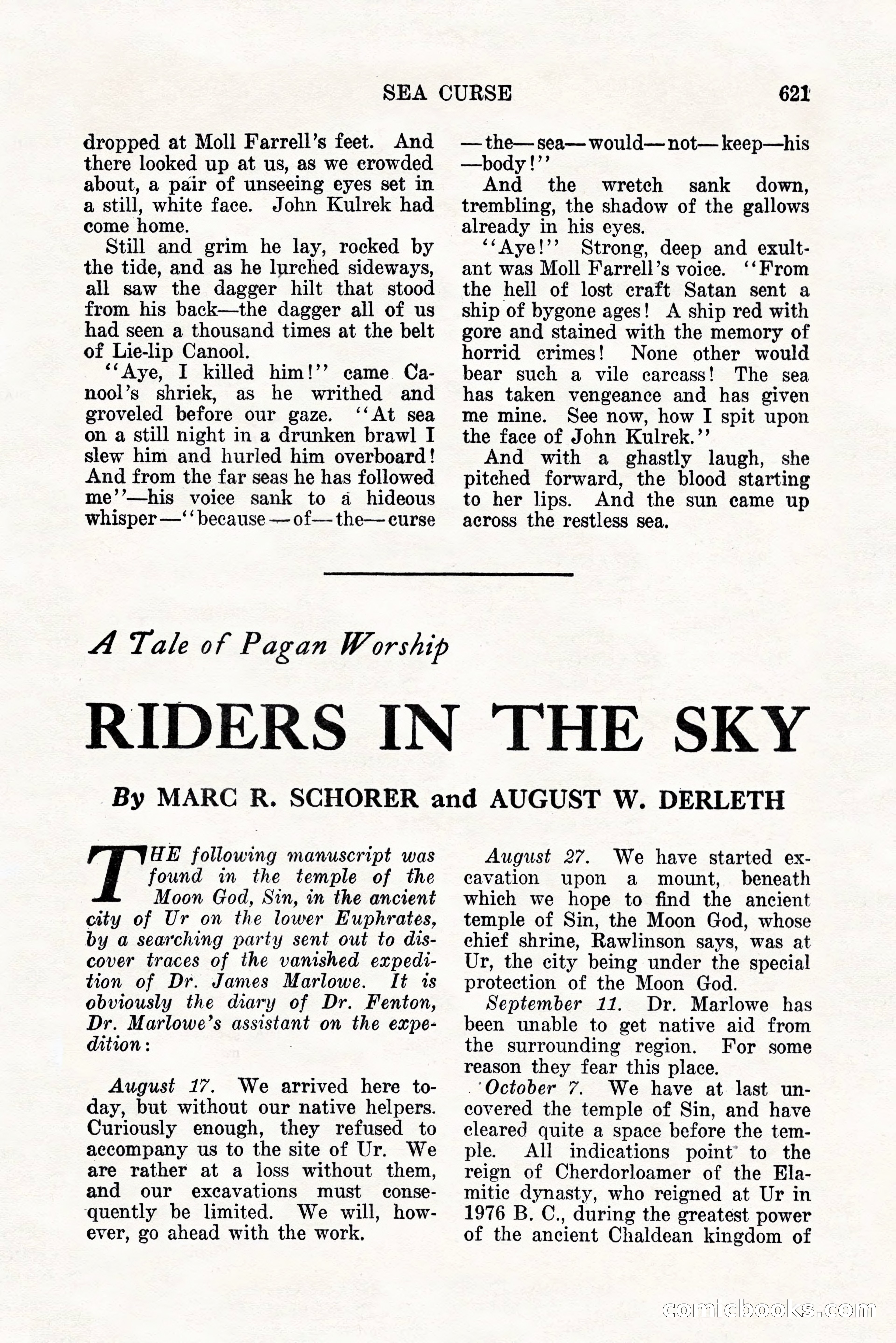 Weird Tales, Vol. 11, No. 5 — page 47 of 148