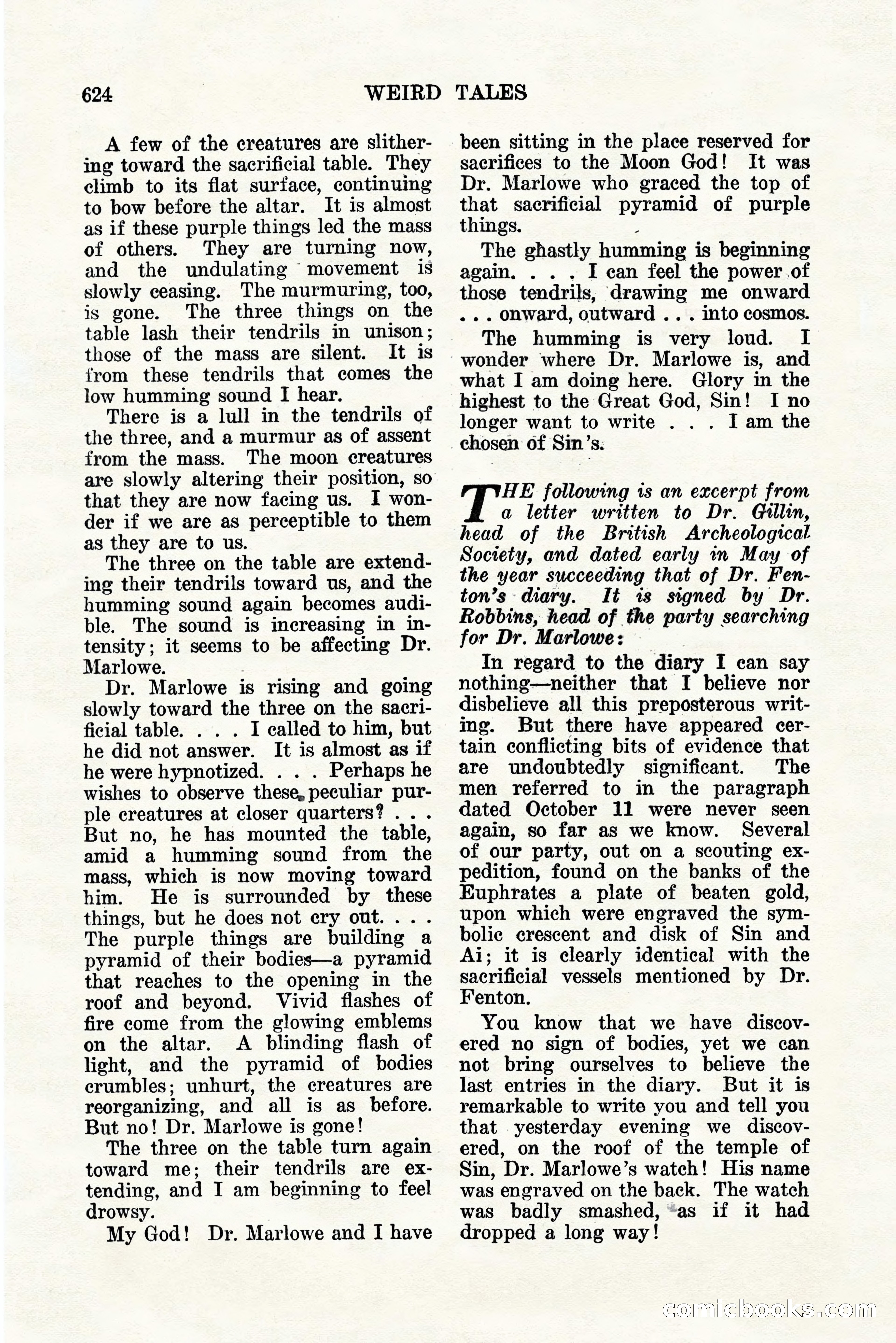 Weird Tales, Vol. 11, No. 5 — page 50 of 148