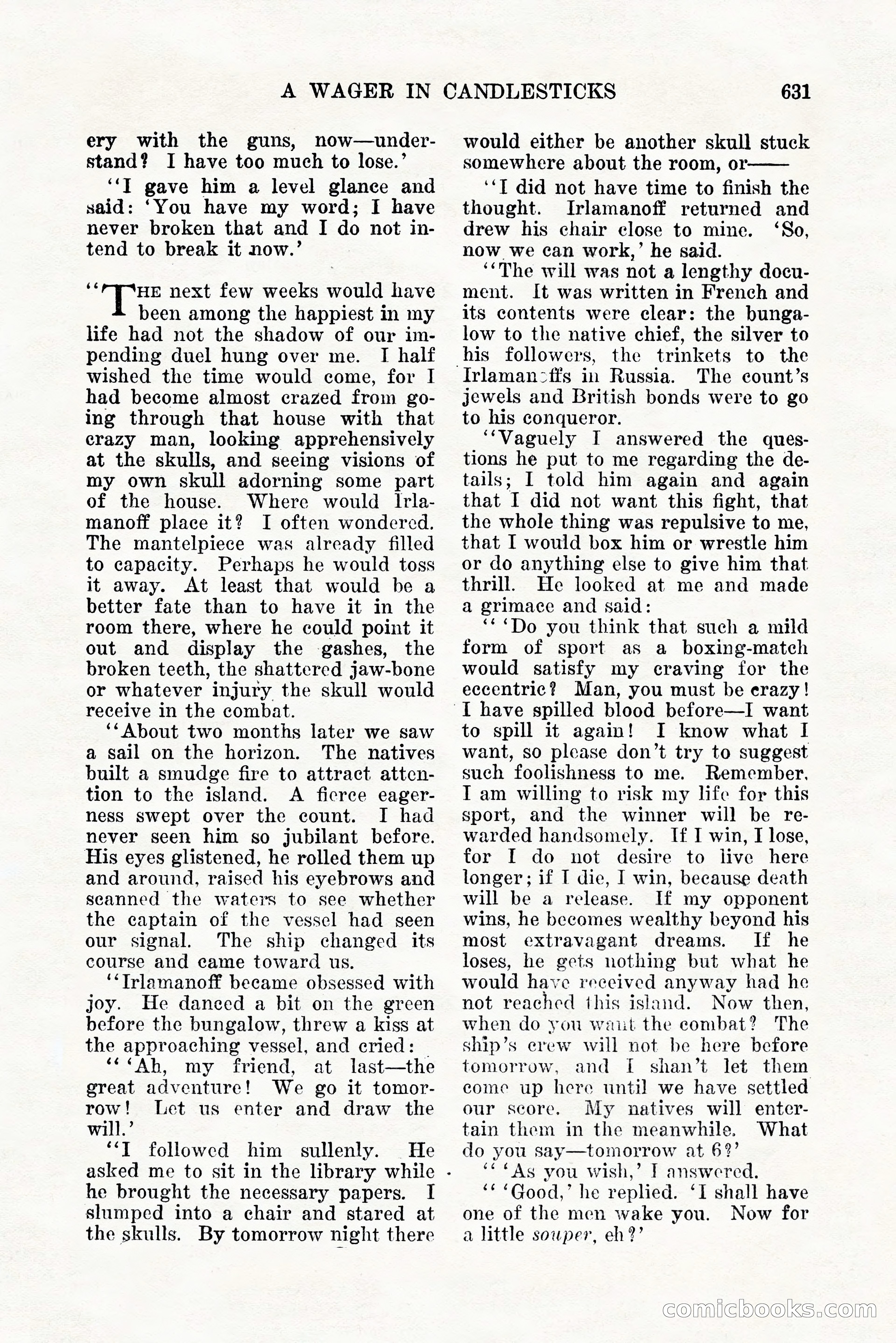 Weird Tales, Vol. 11, No. 5 — page 57 of 148