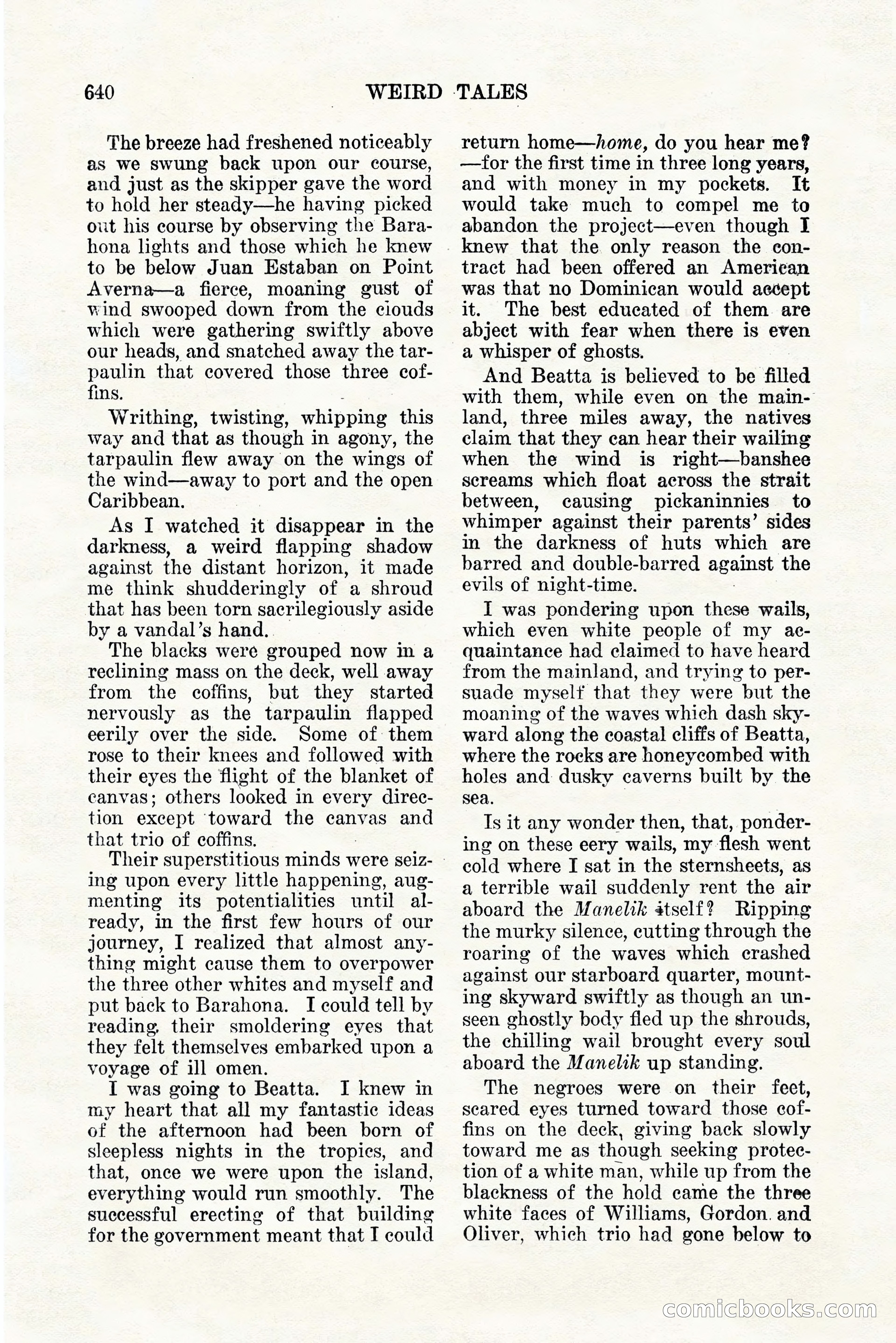 Weird Tales, Vol. 11, No. 5 — page 66 of 148