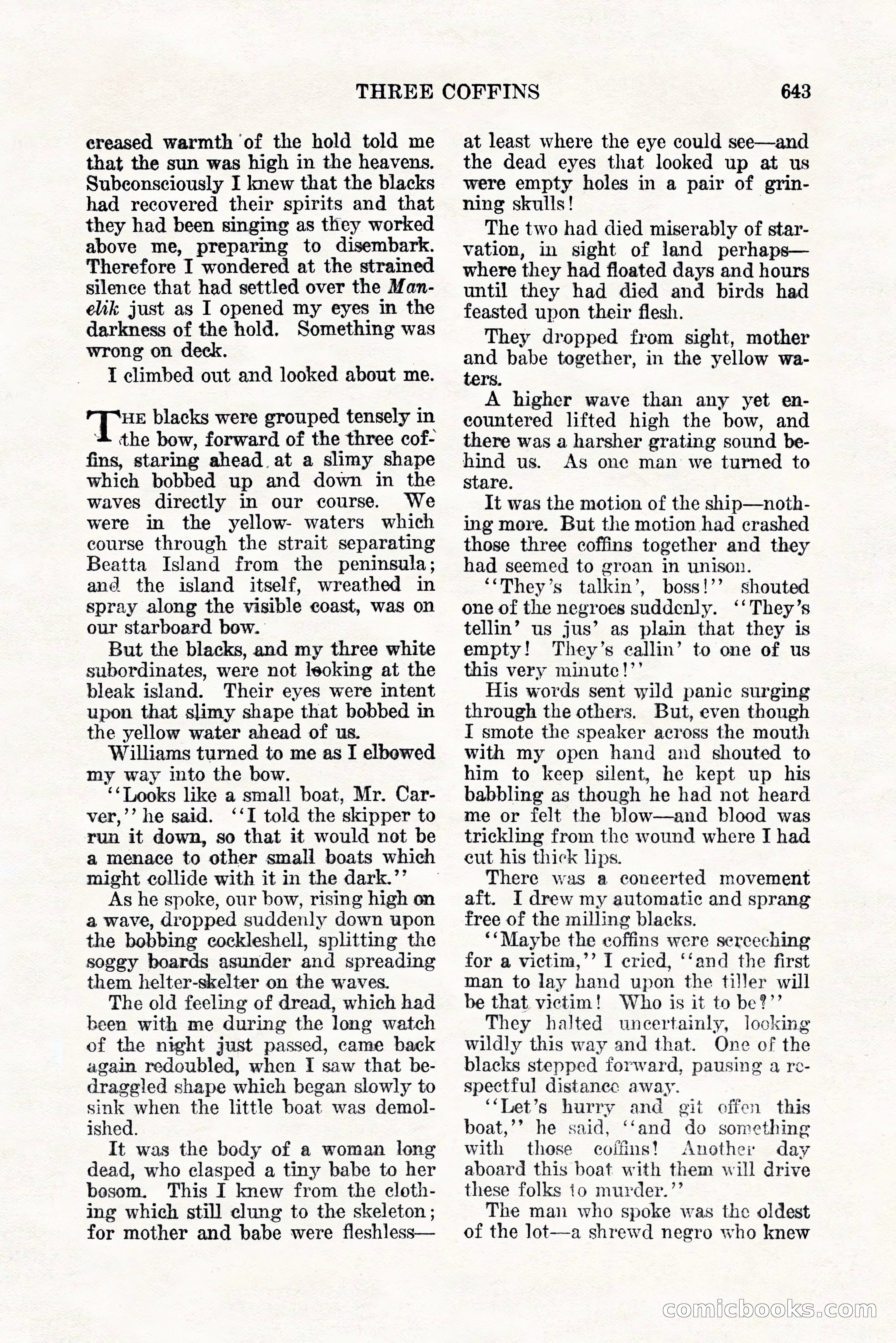Weird Tales, Vol. 11, No. 5 — page 69 of 148