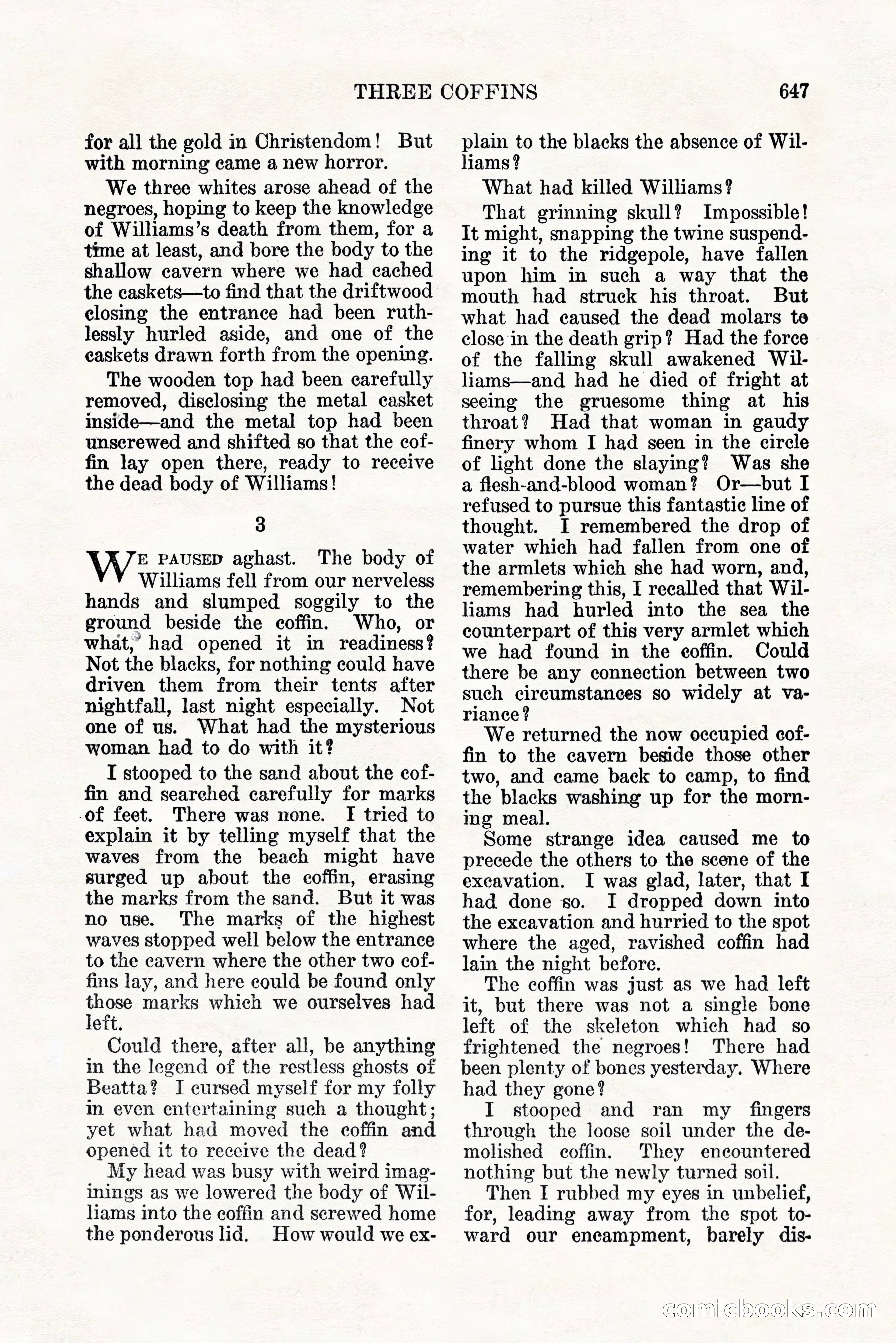 Weird Tales, Vol. 11, No. 5 — page 73 of 148