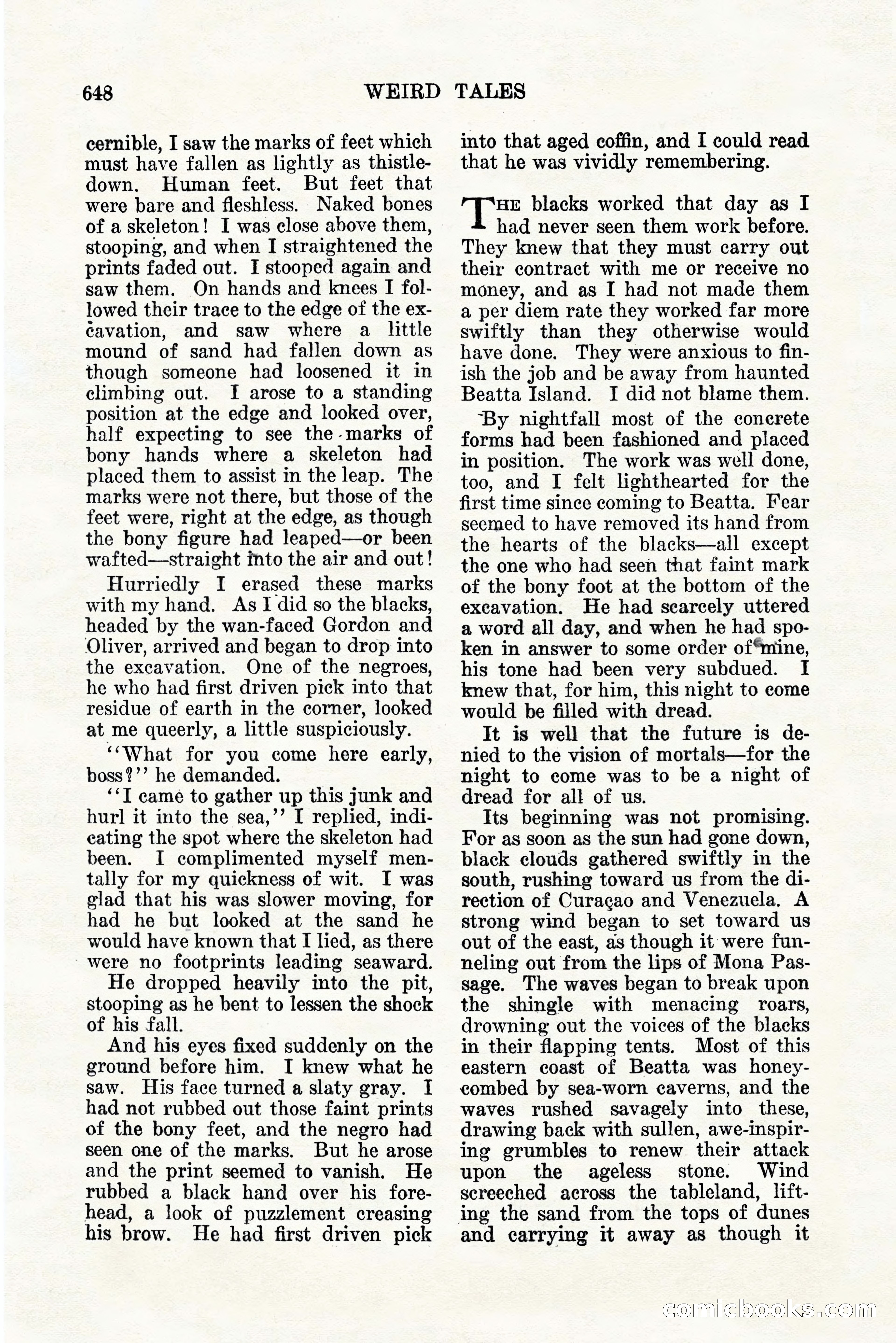 Weird Tales, Vol. 11, No. 5 — page 74 of 148