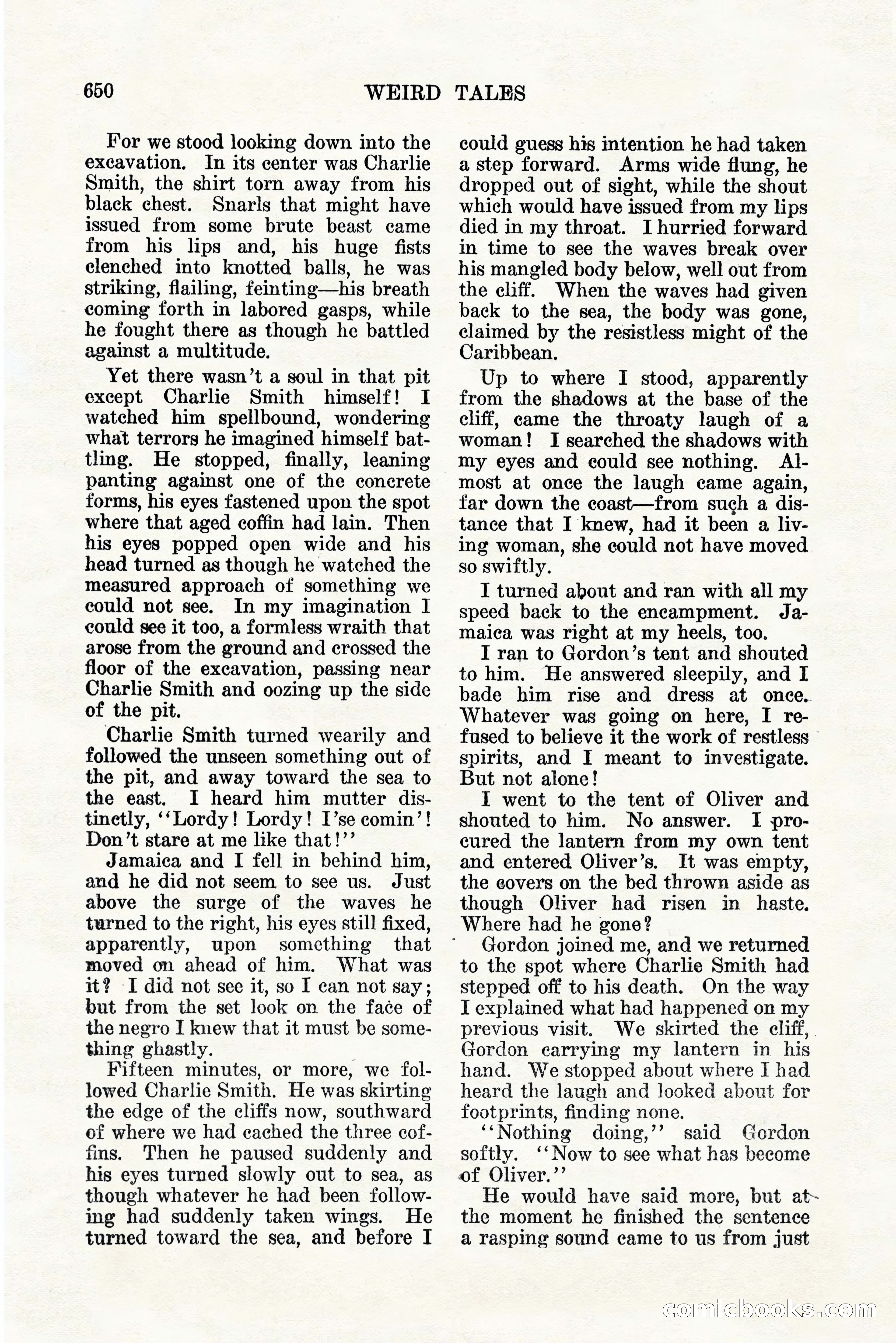 Weird Tales, Vol. 11, No. 5 — page 76 of 148