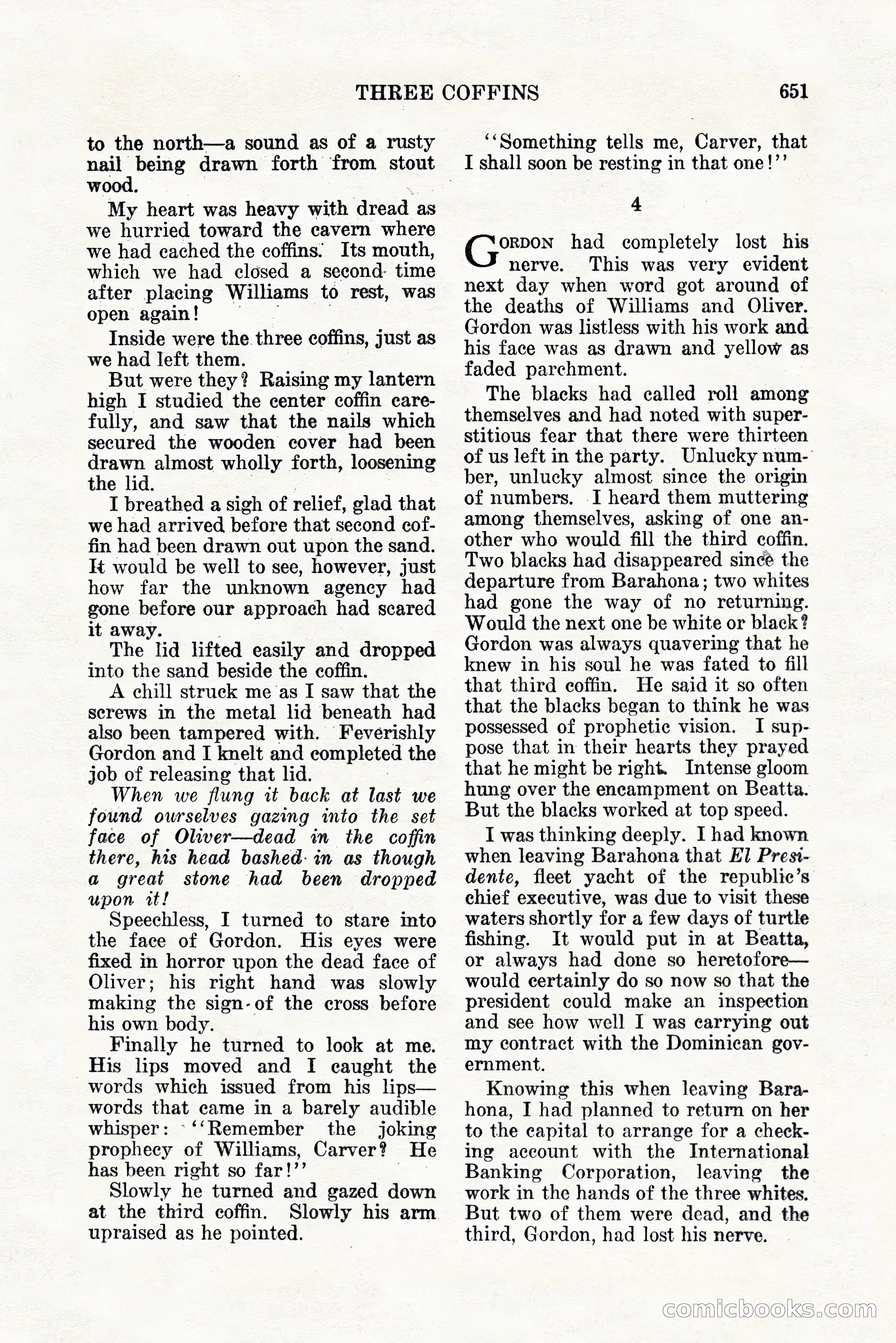 Weird Tales, Vol. 11, No. 5 — page 77 of 148