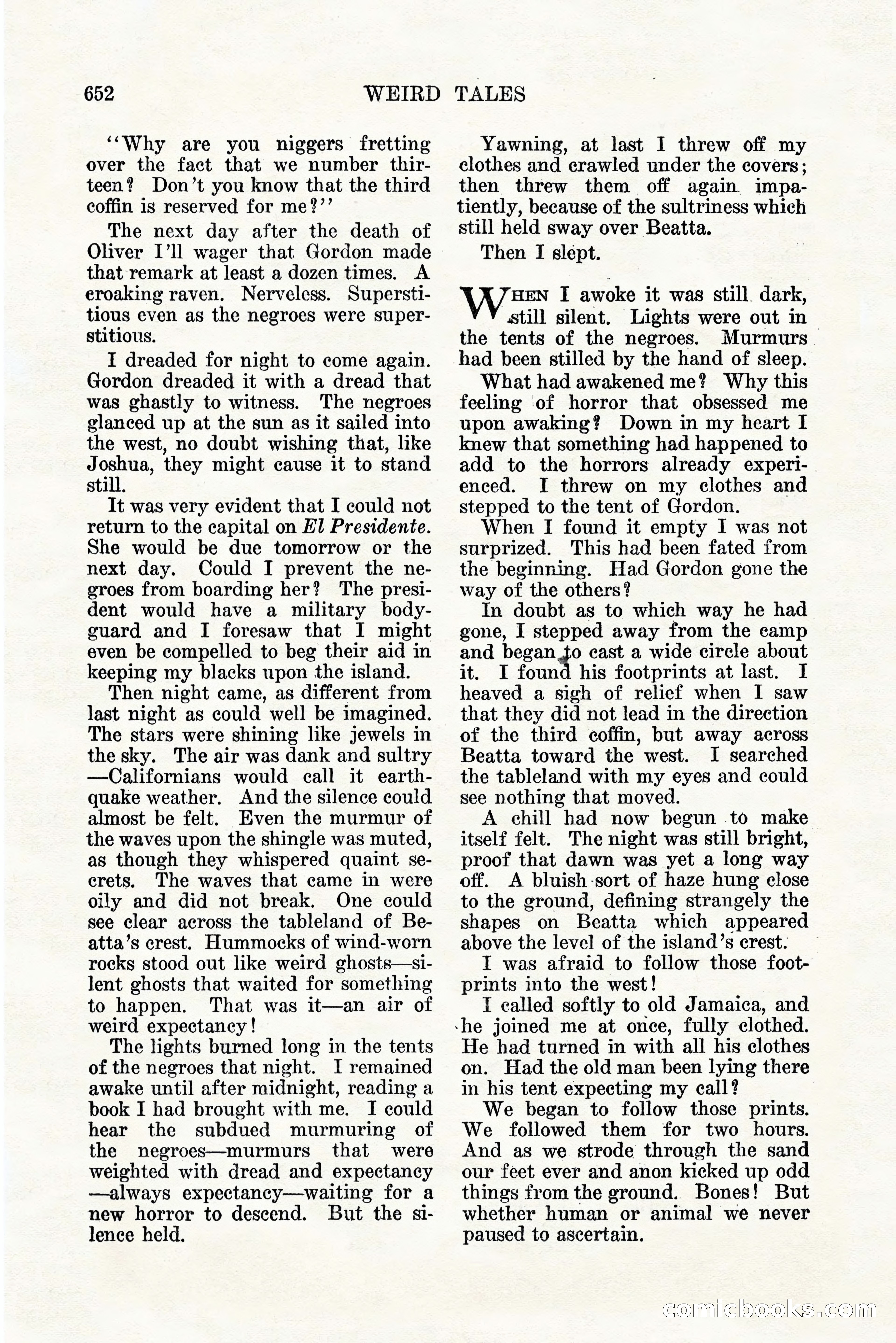Weird Tales, Vol. 11, No. 5 — page 78 of 148