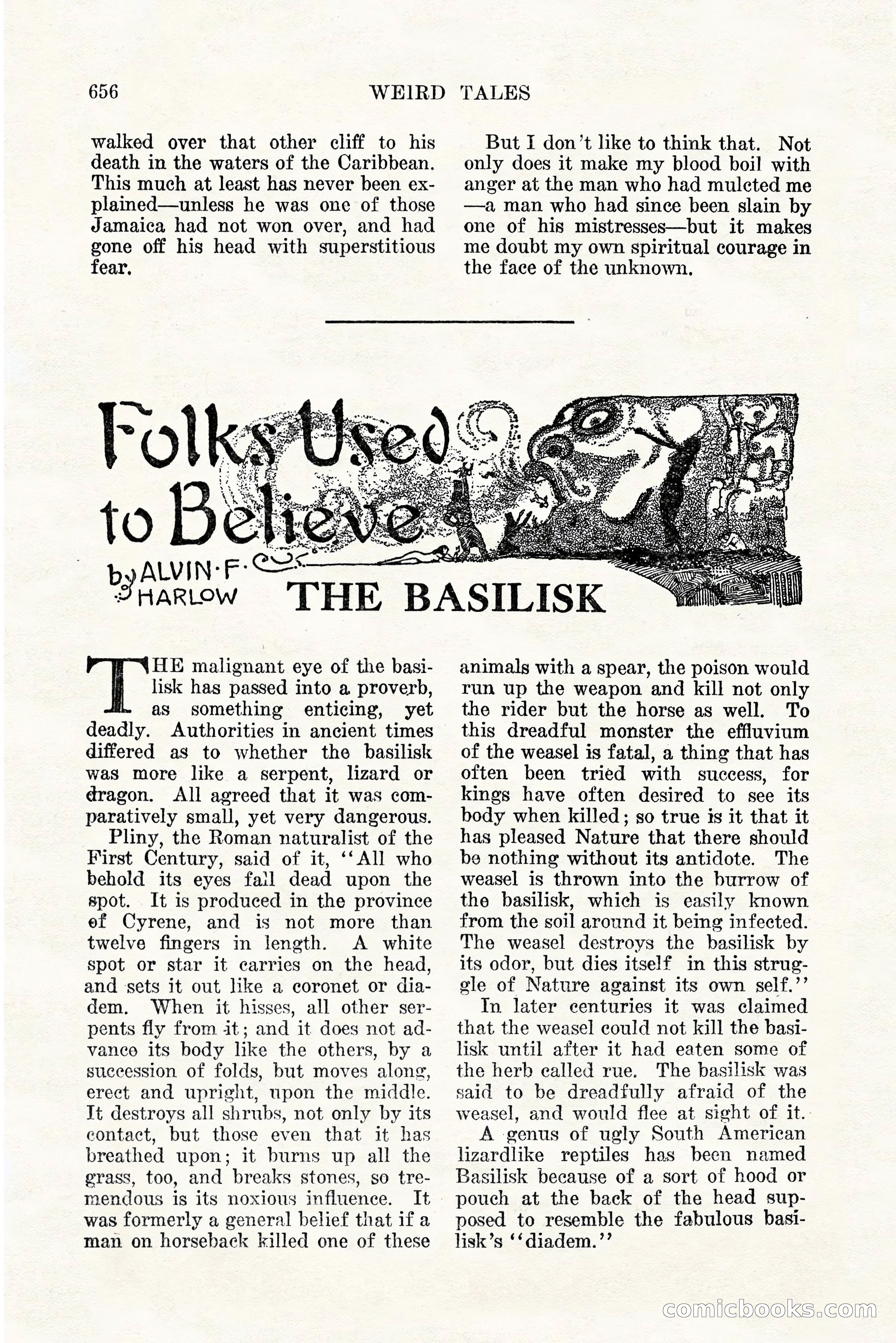 Weird Tales, Vol. 11, No. 5 — page 82 of 148