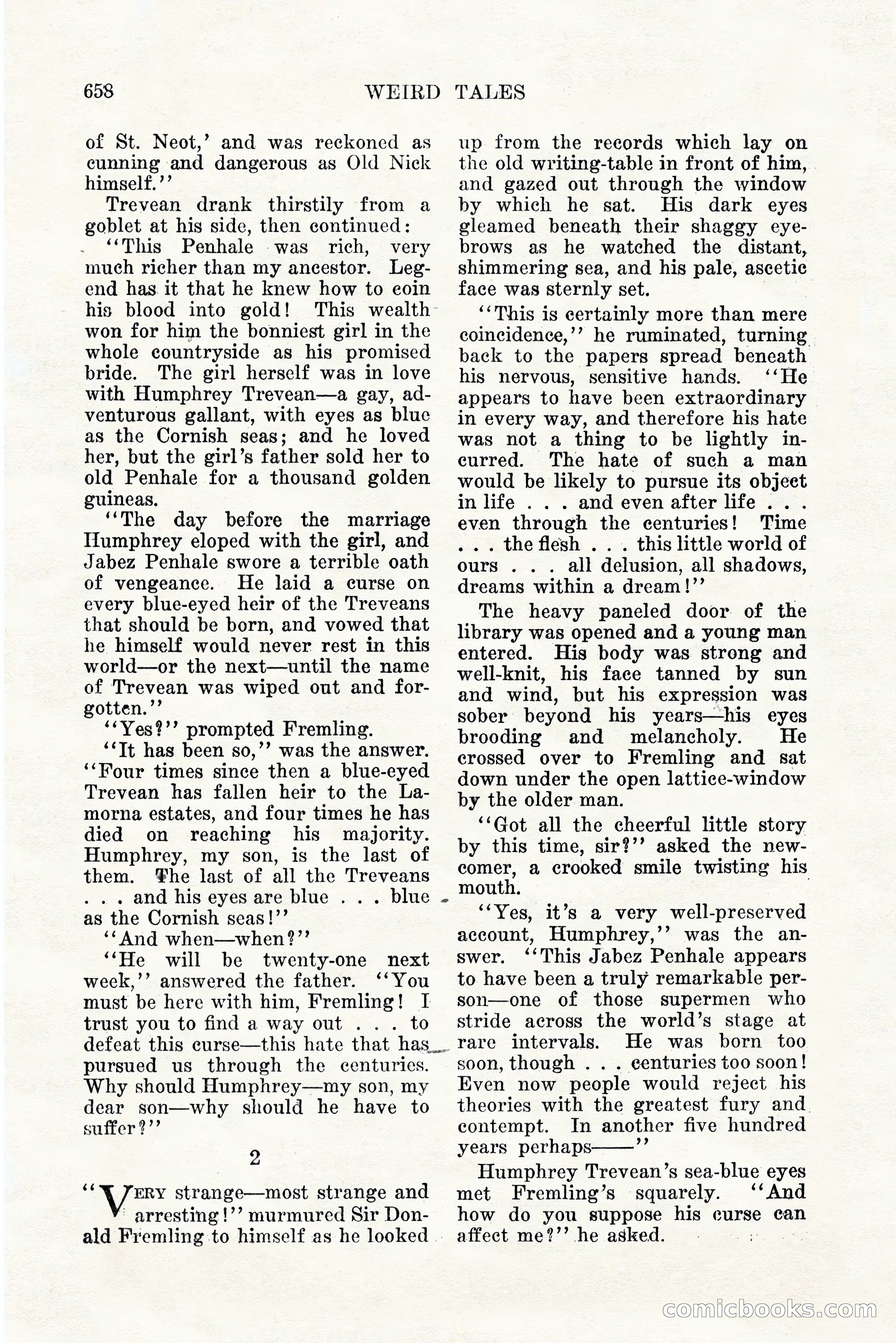 Weird Tales, Vol. 11, No. 5 — page 84 of 148