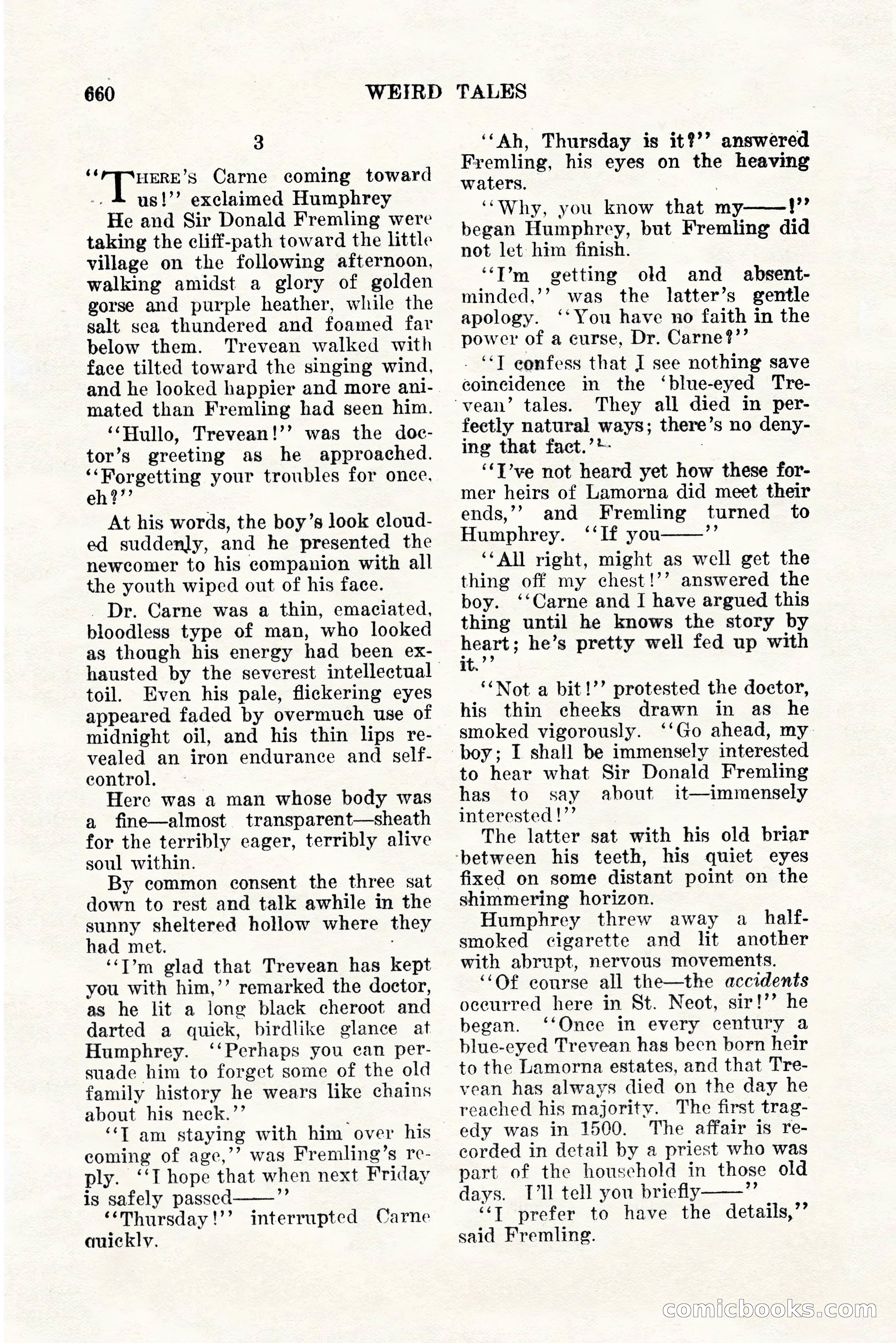 Weird Tales, Vol. 11, No. 5 — page 86 of 148