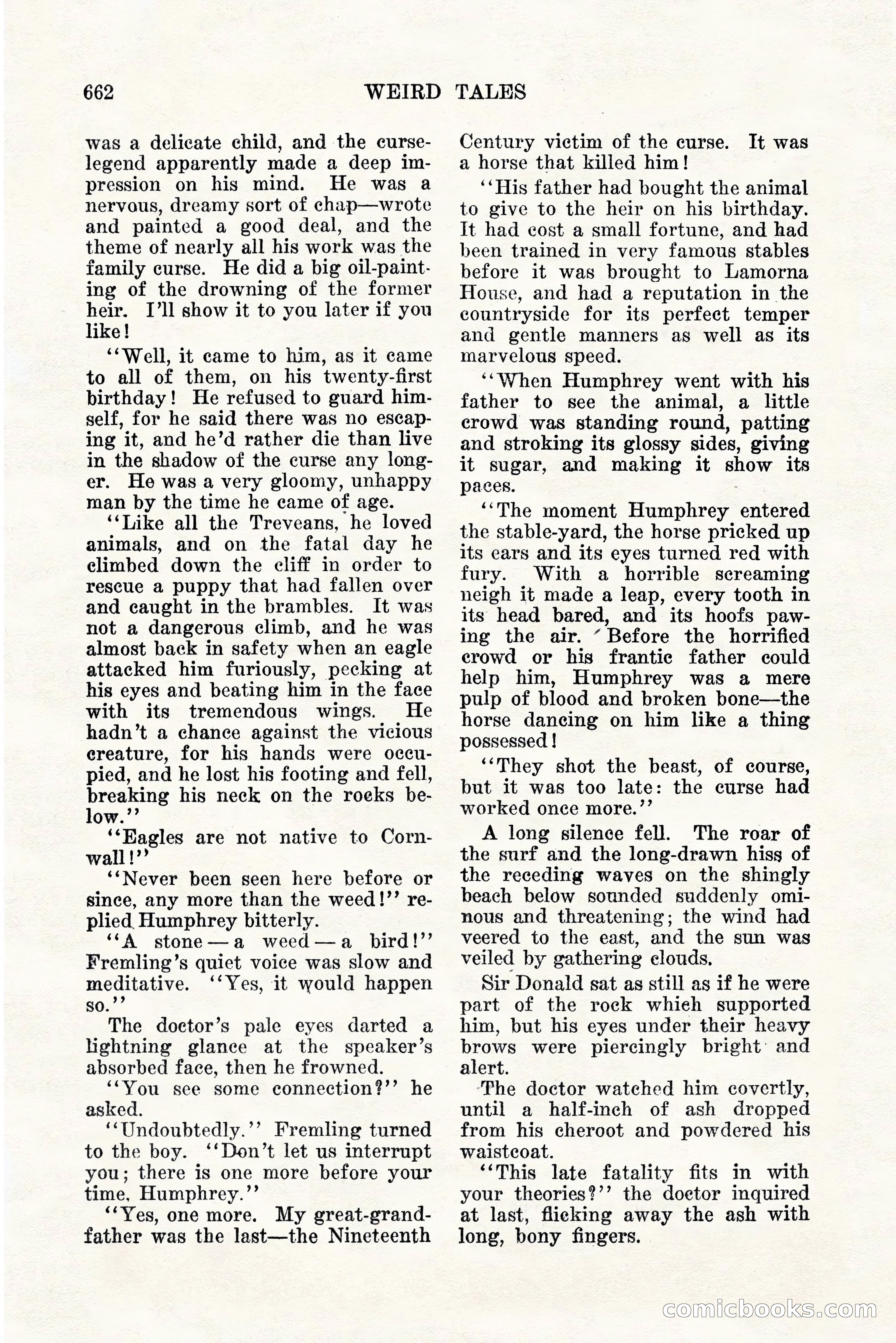 Weird Tales, Vol. 11, No. 5 — page 88 of 148