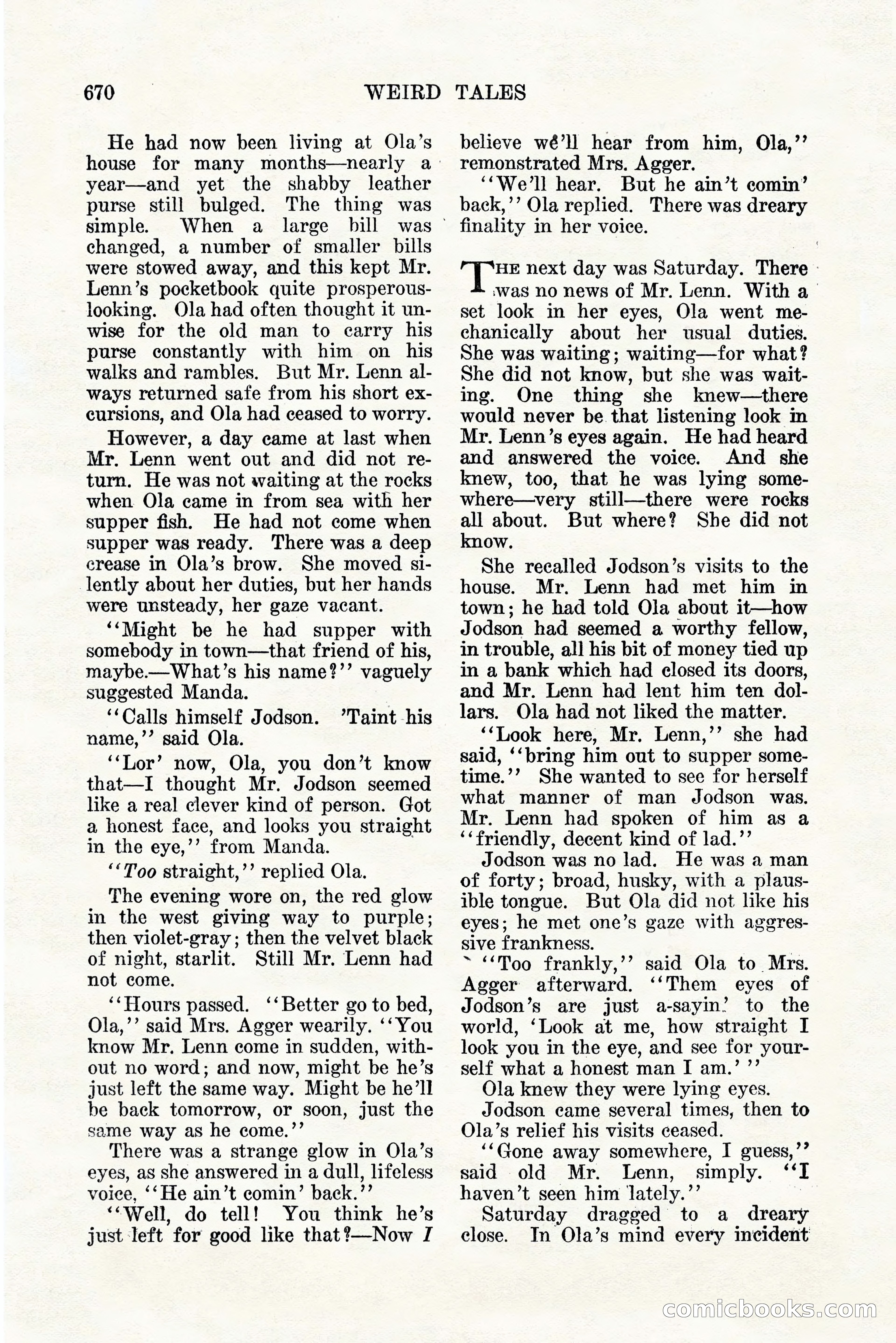 Weird Tales, Vol. 11, No. 5 — page 96 of 148