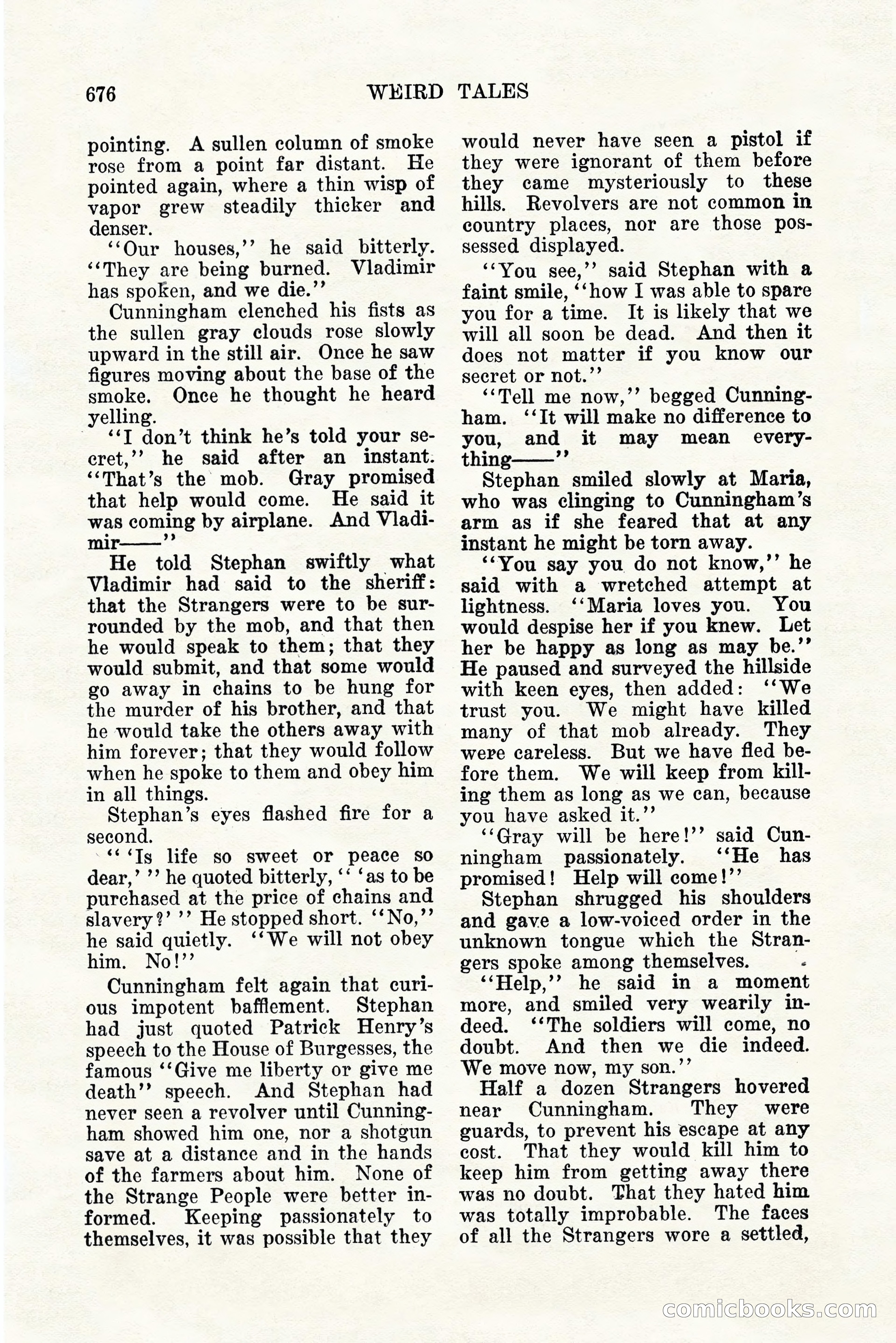 Weird Tales, Vol. 11, No. 5 — page 102 of 148