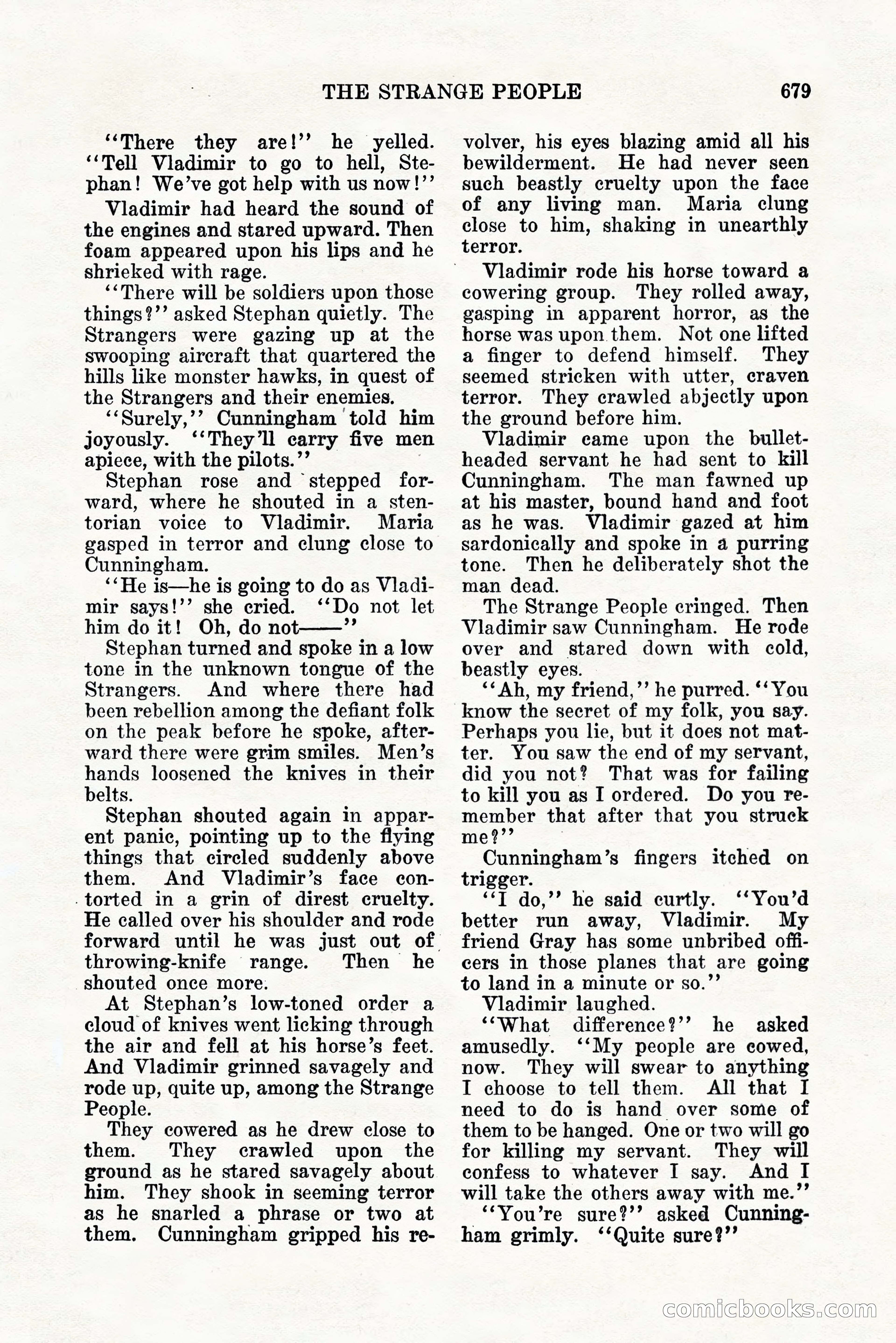 Weird Tales, Vol. 11, No. 5 — page 105 of 148