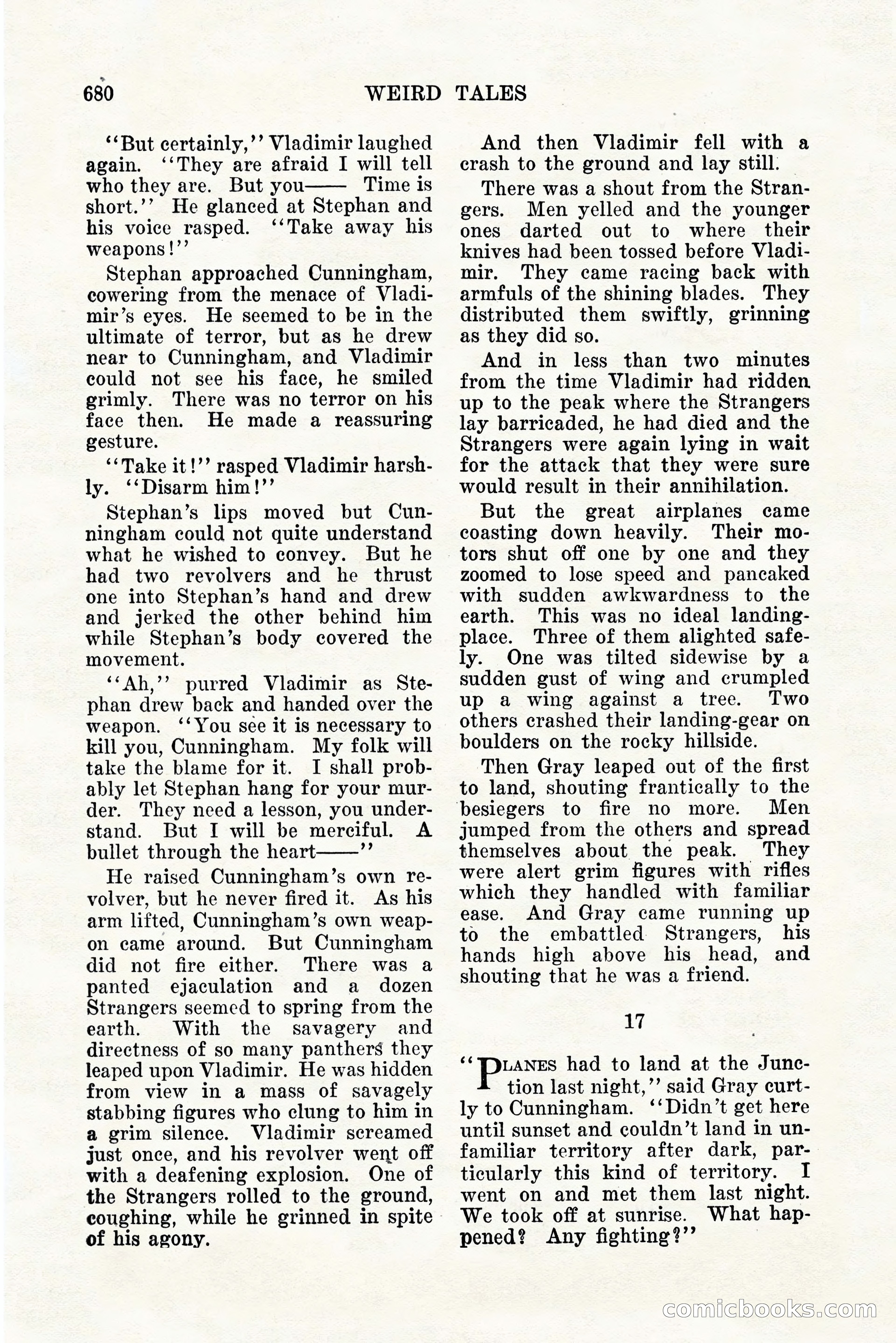 Weird Tales, Vol. 11, No. 5 — page 106 of 148