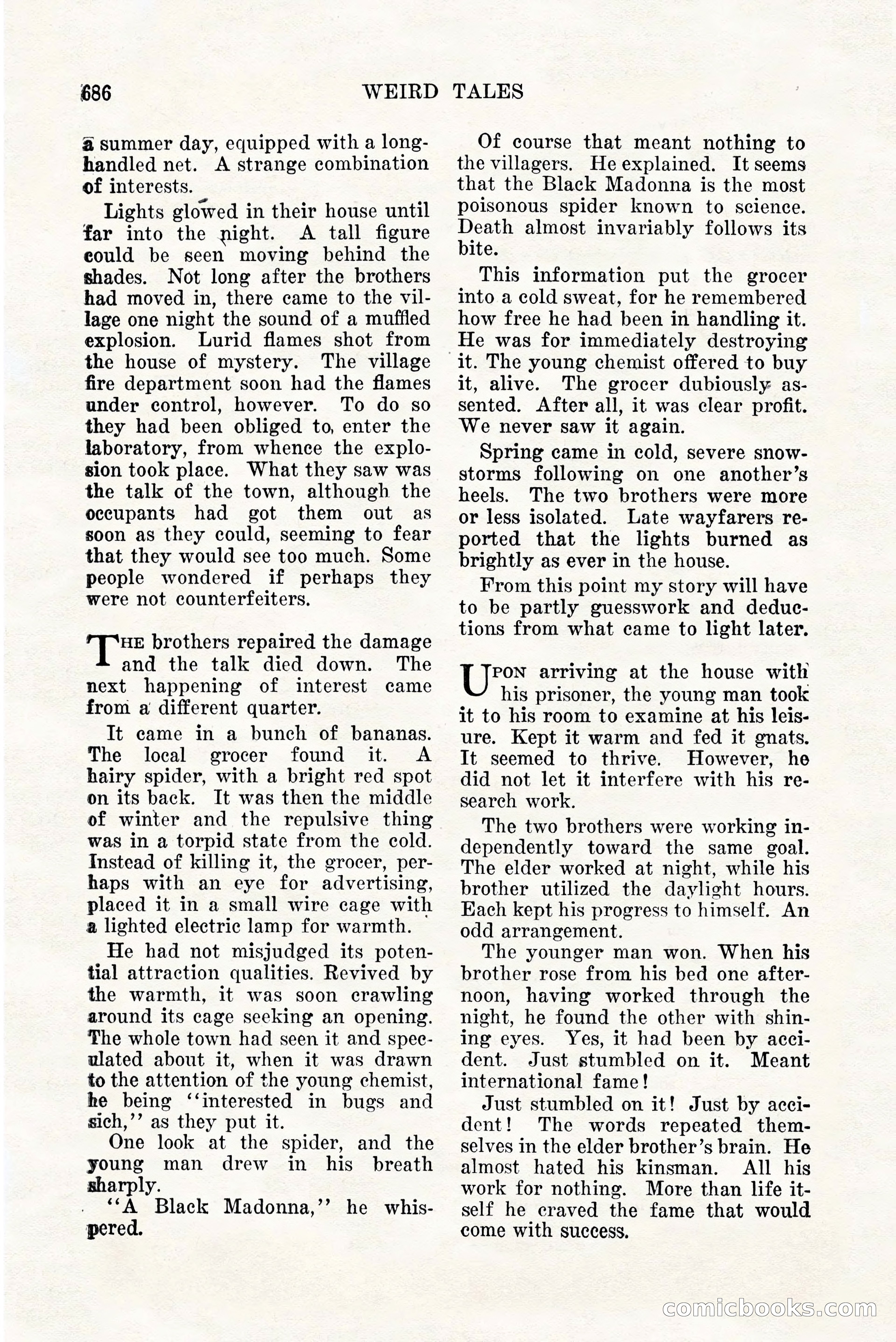 Weird Tales, Vol. 11, No. 5 — page 112 of 148