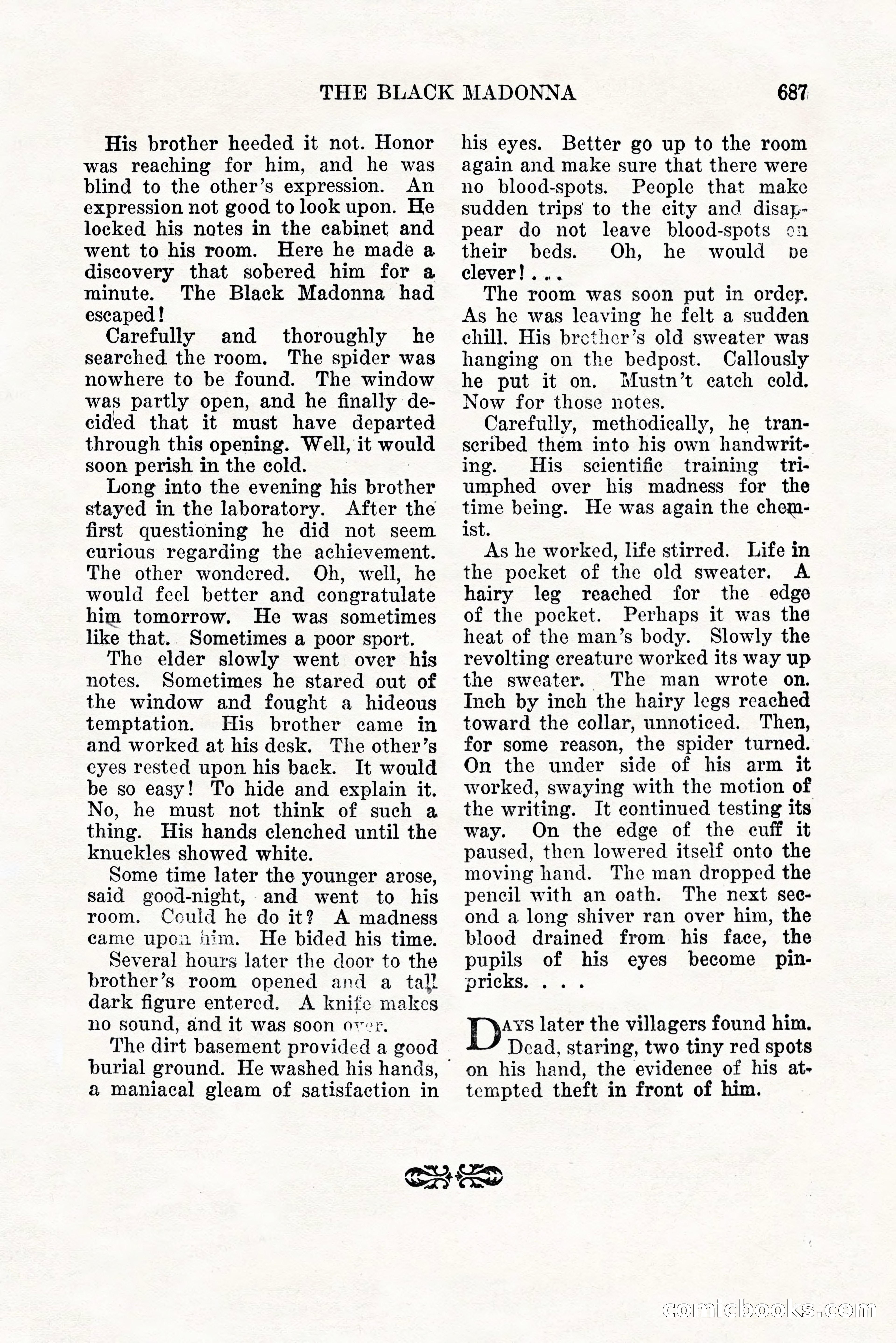 Weird Tales, Vol. 11, No. 5 — page 113 of 148