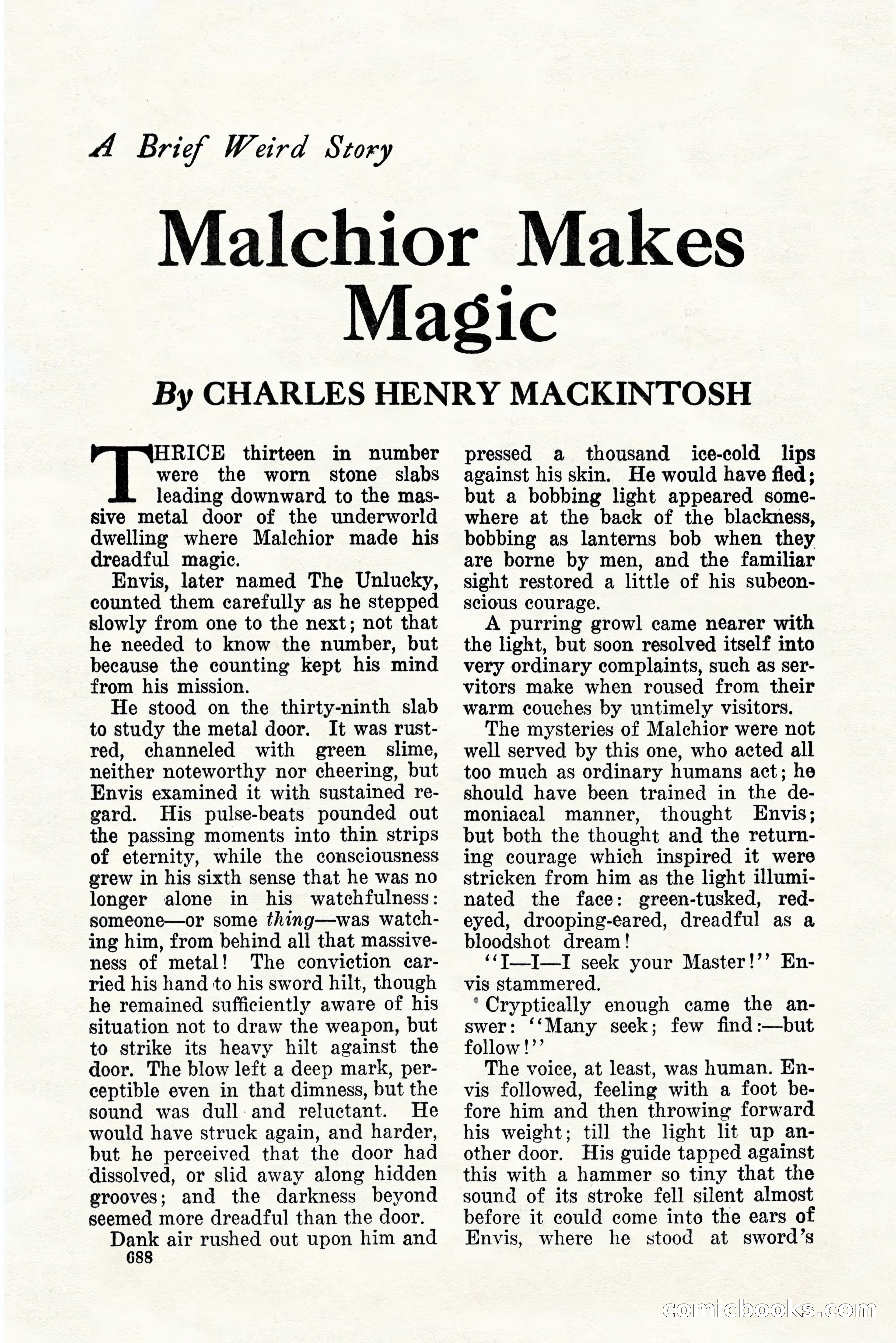 Weird Tales, Vol. 11, No. 5 — page 114 of 148