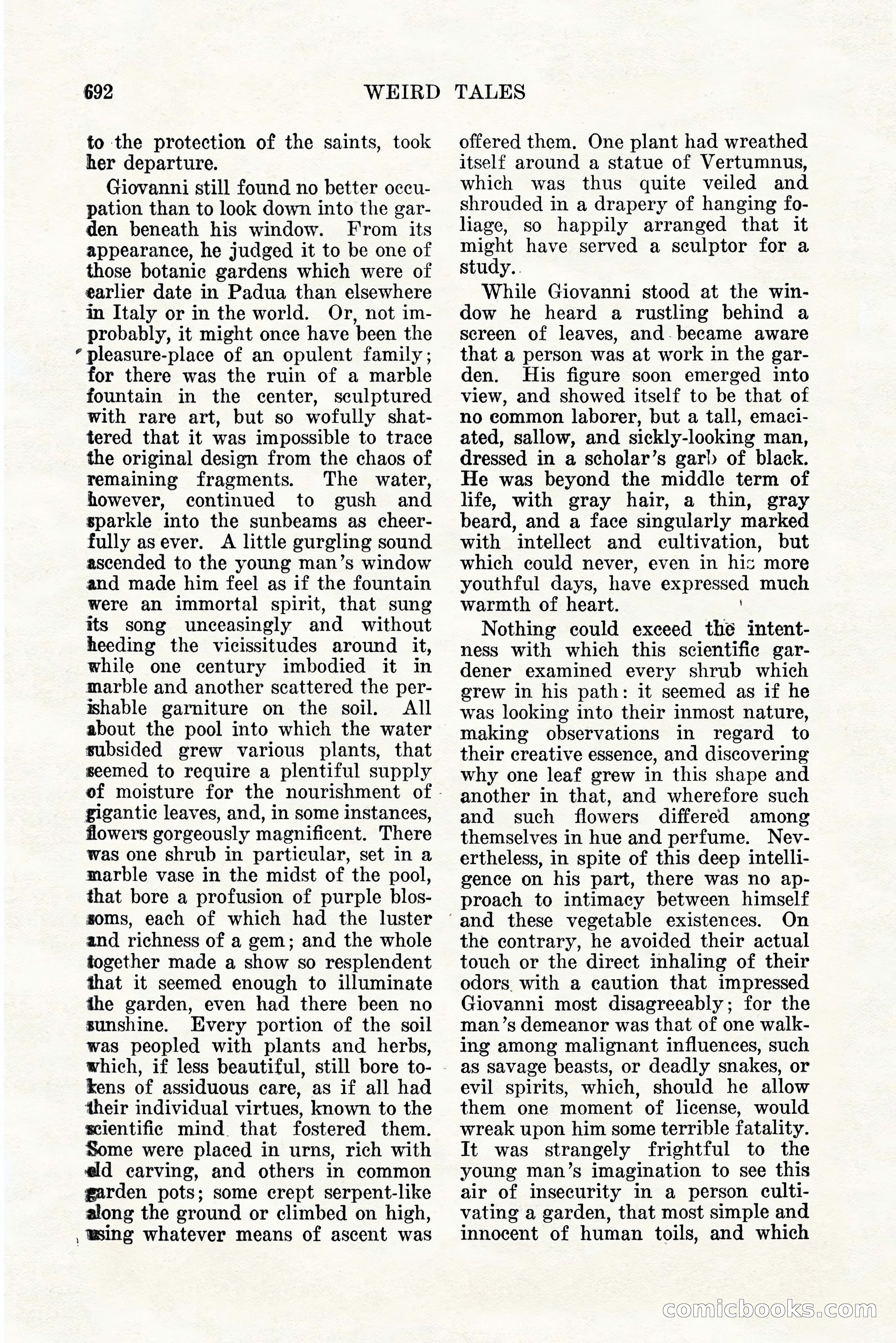 Weird Tales, Vol. 11, No. 5 — page 118 of 148