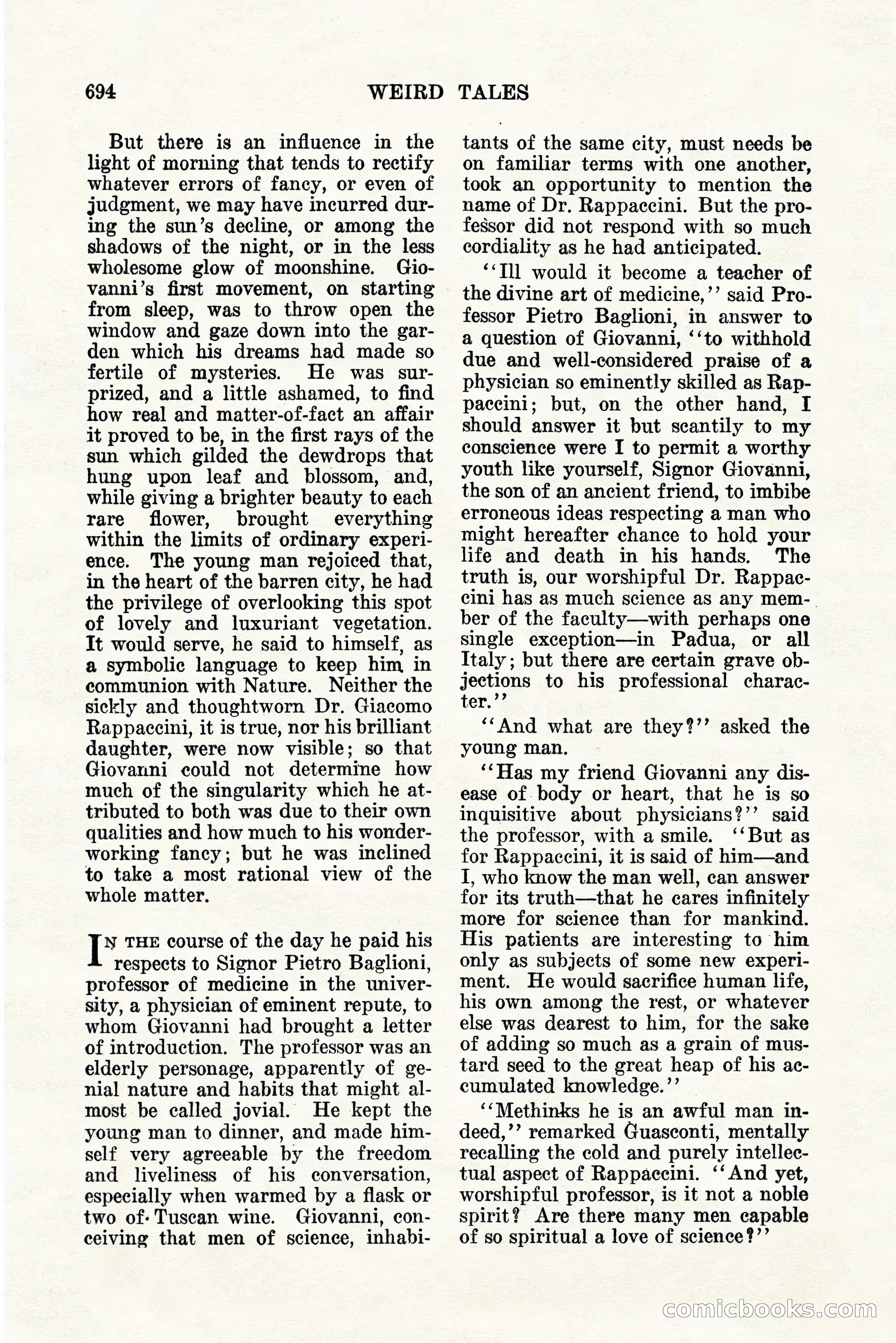Weird Tales, Vol. 11, No. 5 — page 120 of 148
