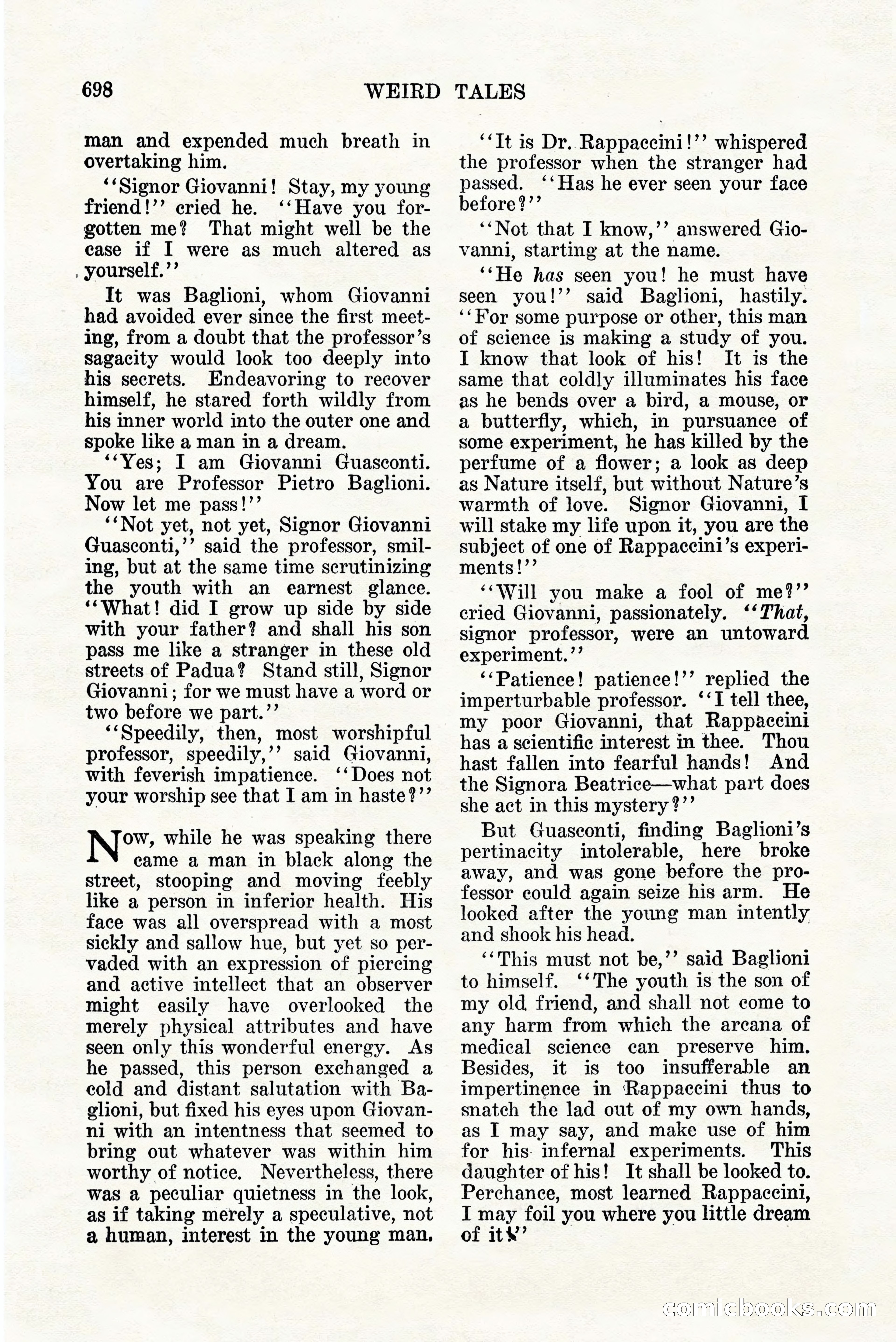Weird Tales, Vol. 11, No. 5 — page 124 of 148