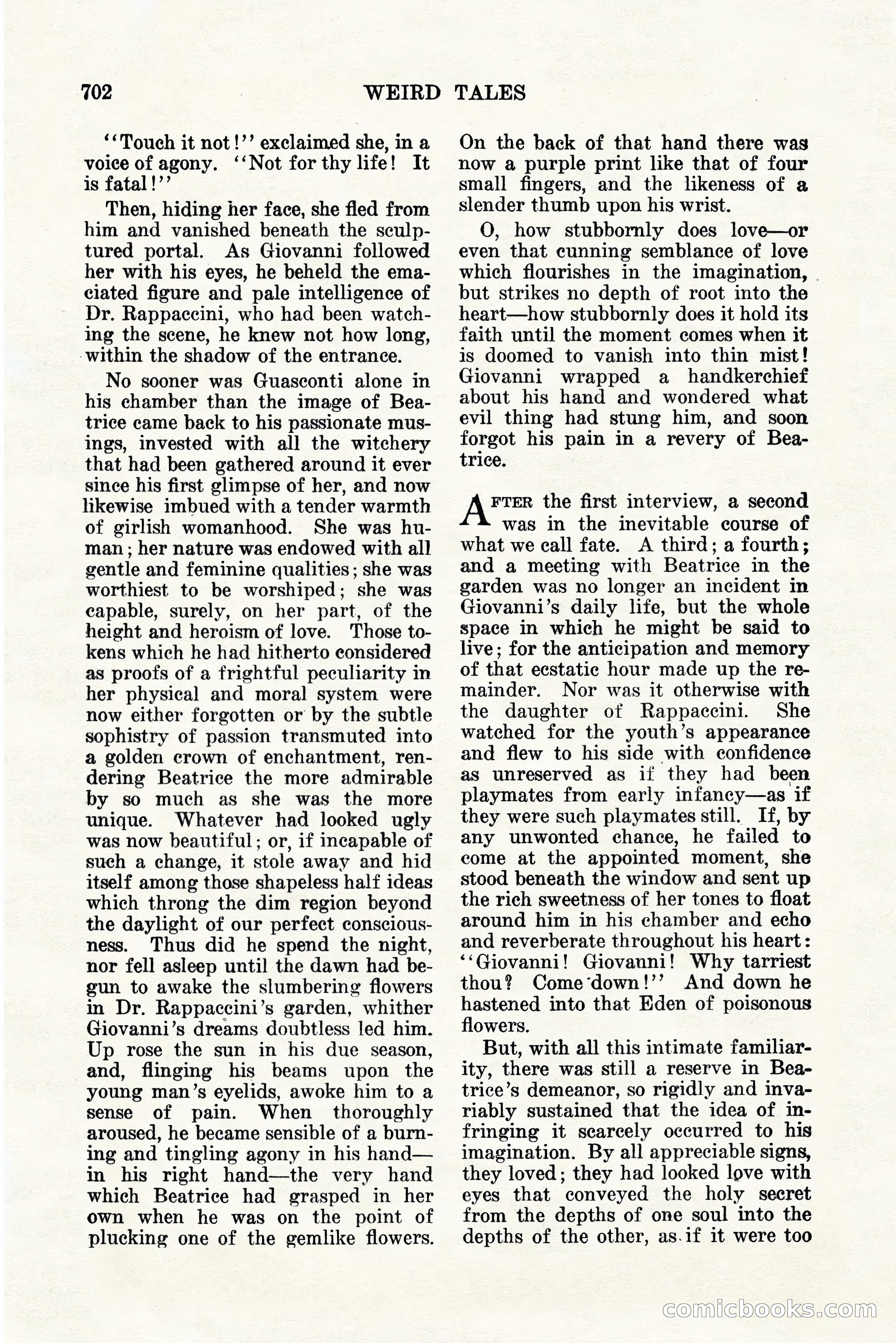 Weird Tales, Vol. 11, No. 5 — page 128 of 148