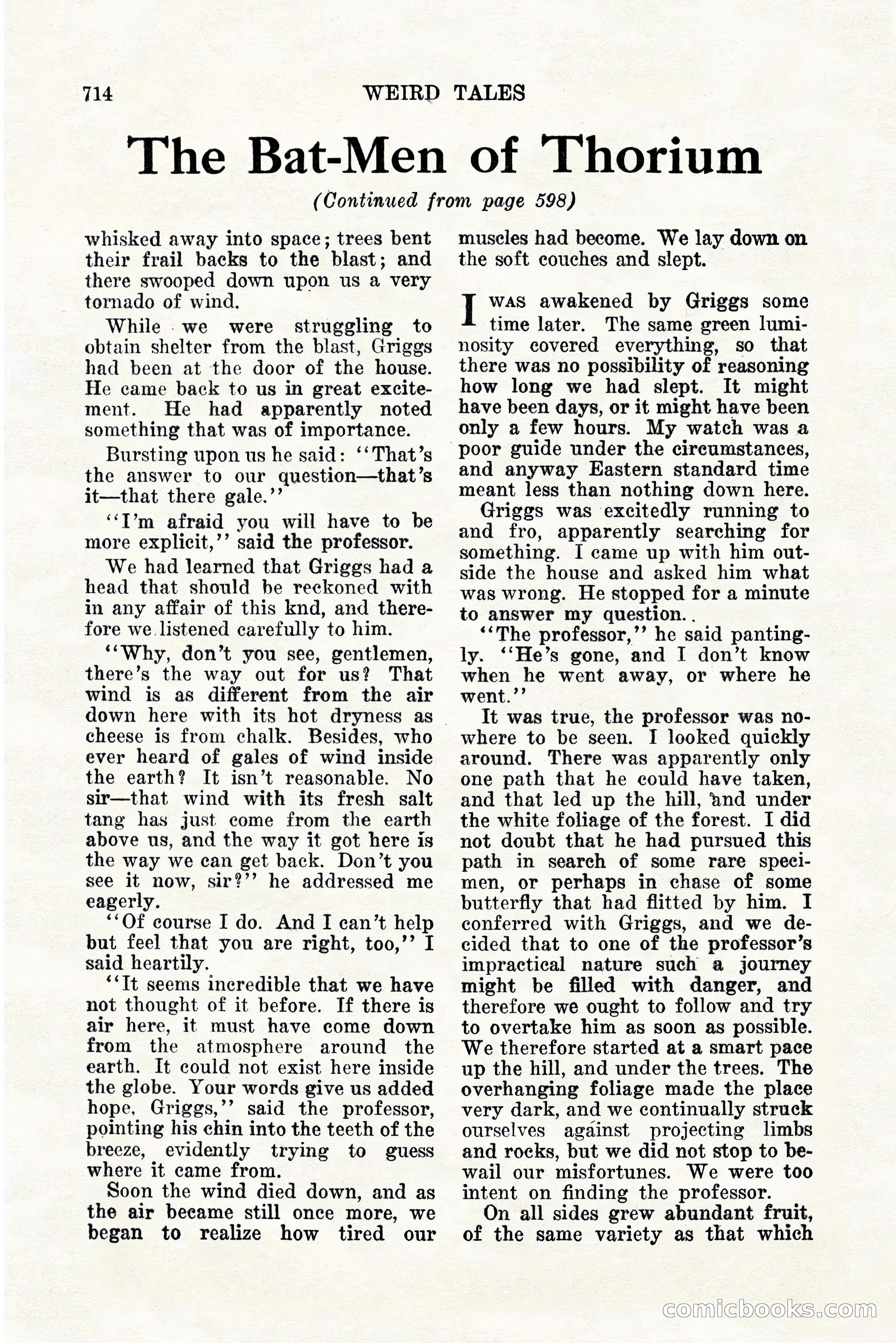 Weird Tales, Vol. 11, No. 5 — page 140 of 148
