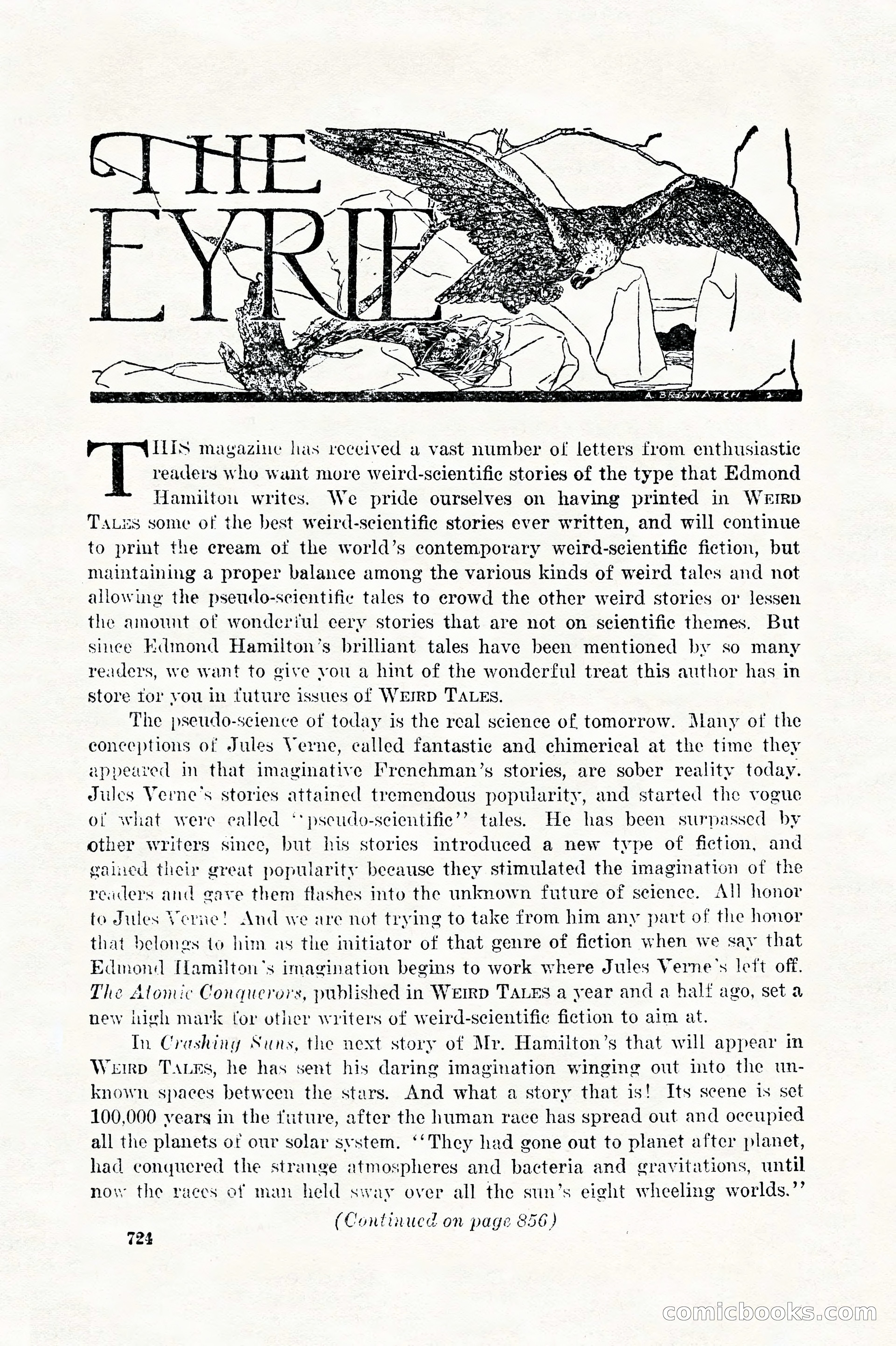 Weird Tales, Vol. 11, No. 6 — page 6 of 148