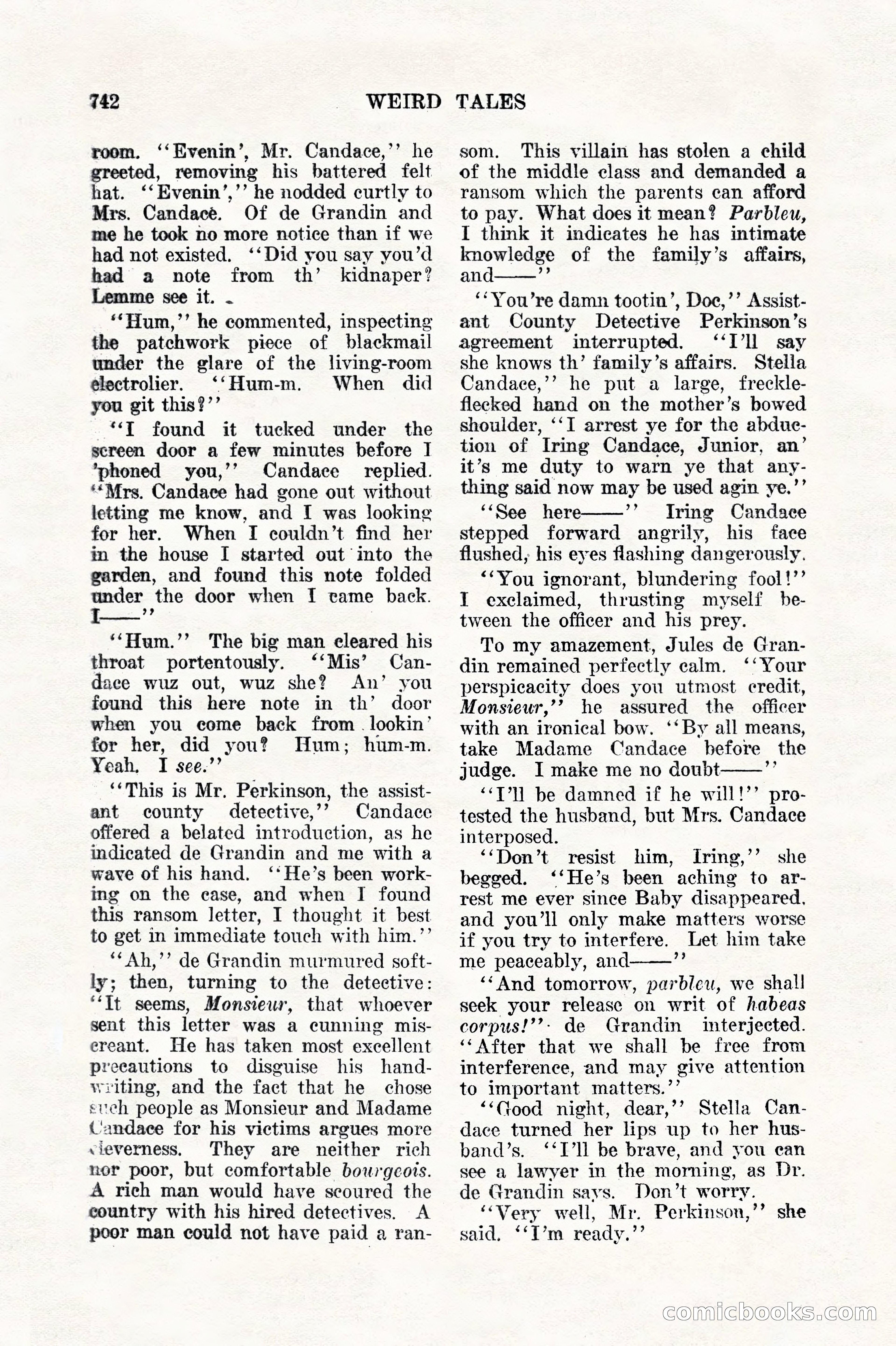 Weird Tales, Vol. 11, No. 6 — page 24 of 148
