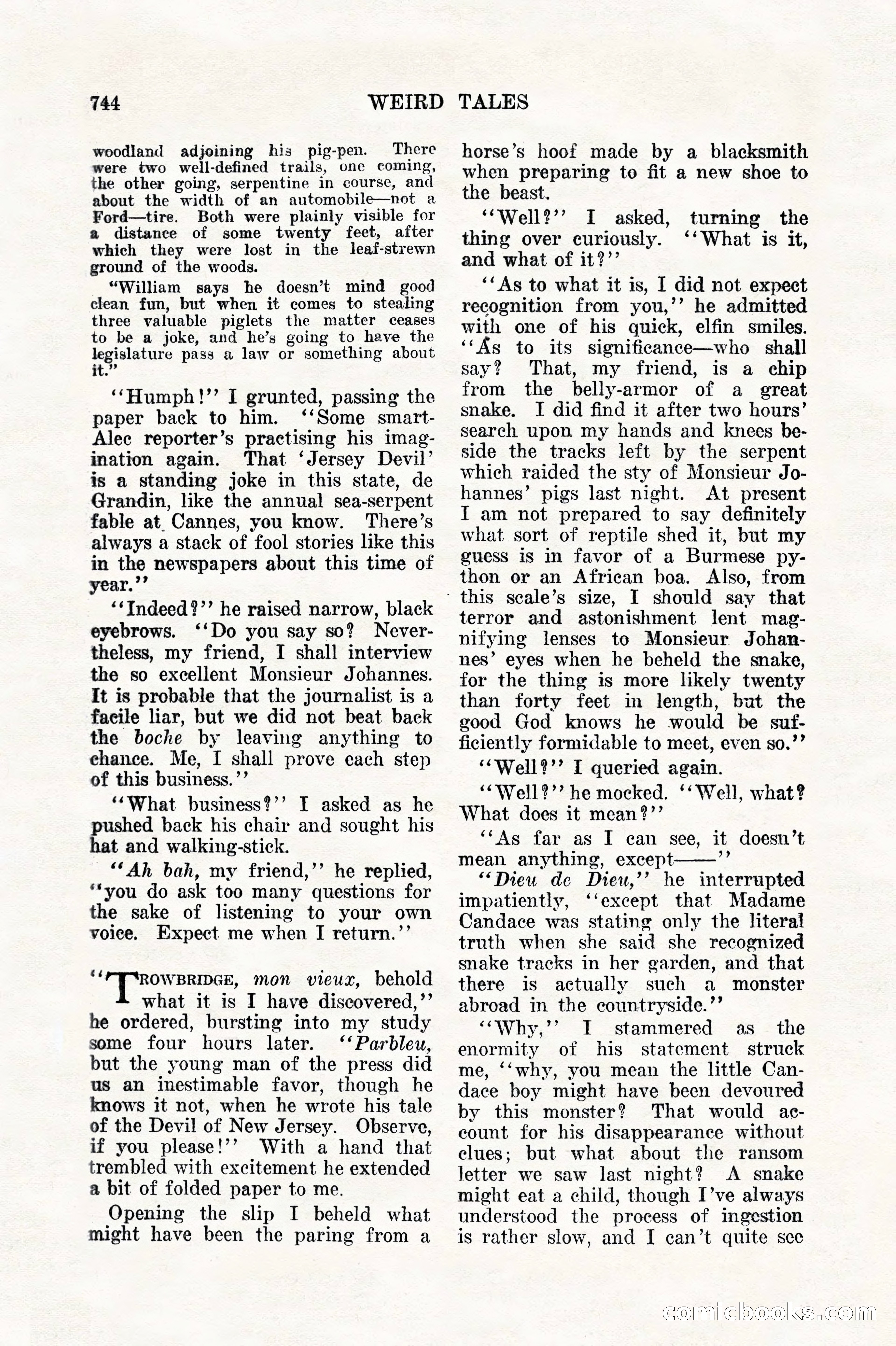 Weird Tales, Vol. 11, No. 6 — page 26 of 148