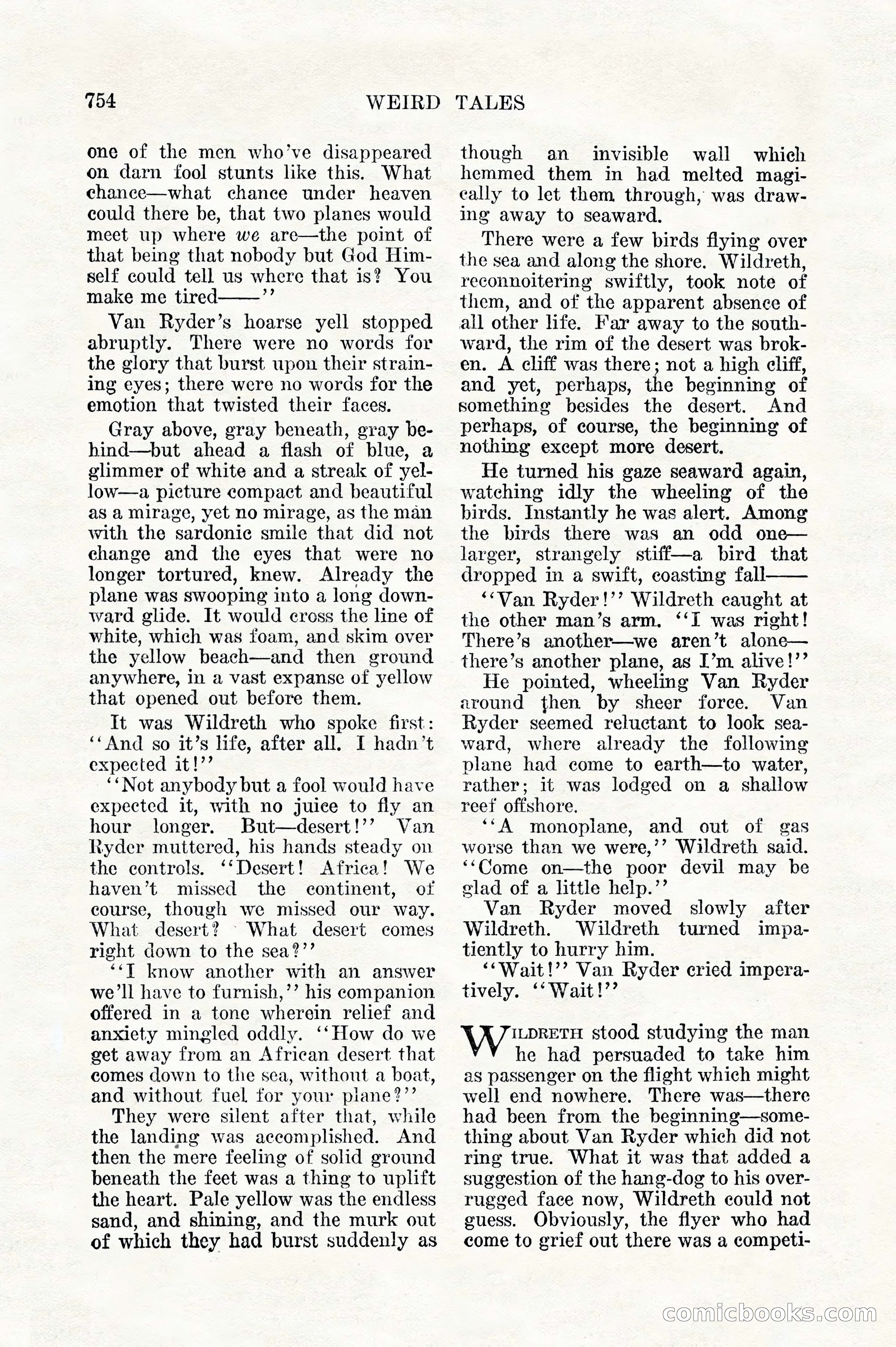Weird Tales, Vol. 11, No. 6 — page 36 of 148