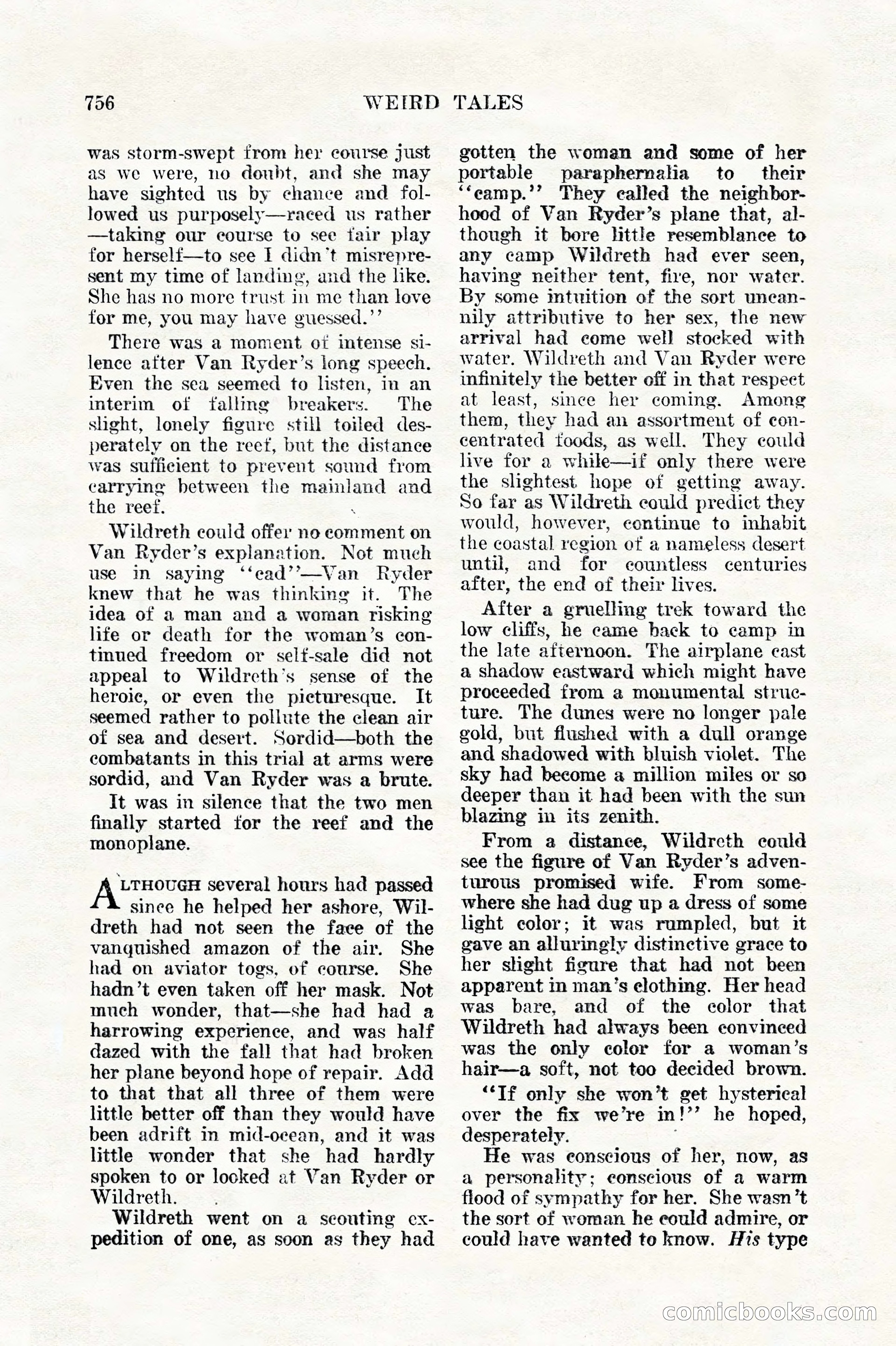 Weird Tales, Vol. 11, No. 6 — page 38 of 148