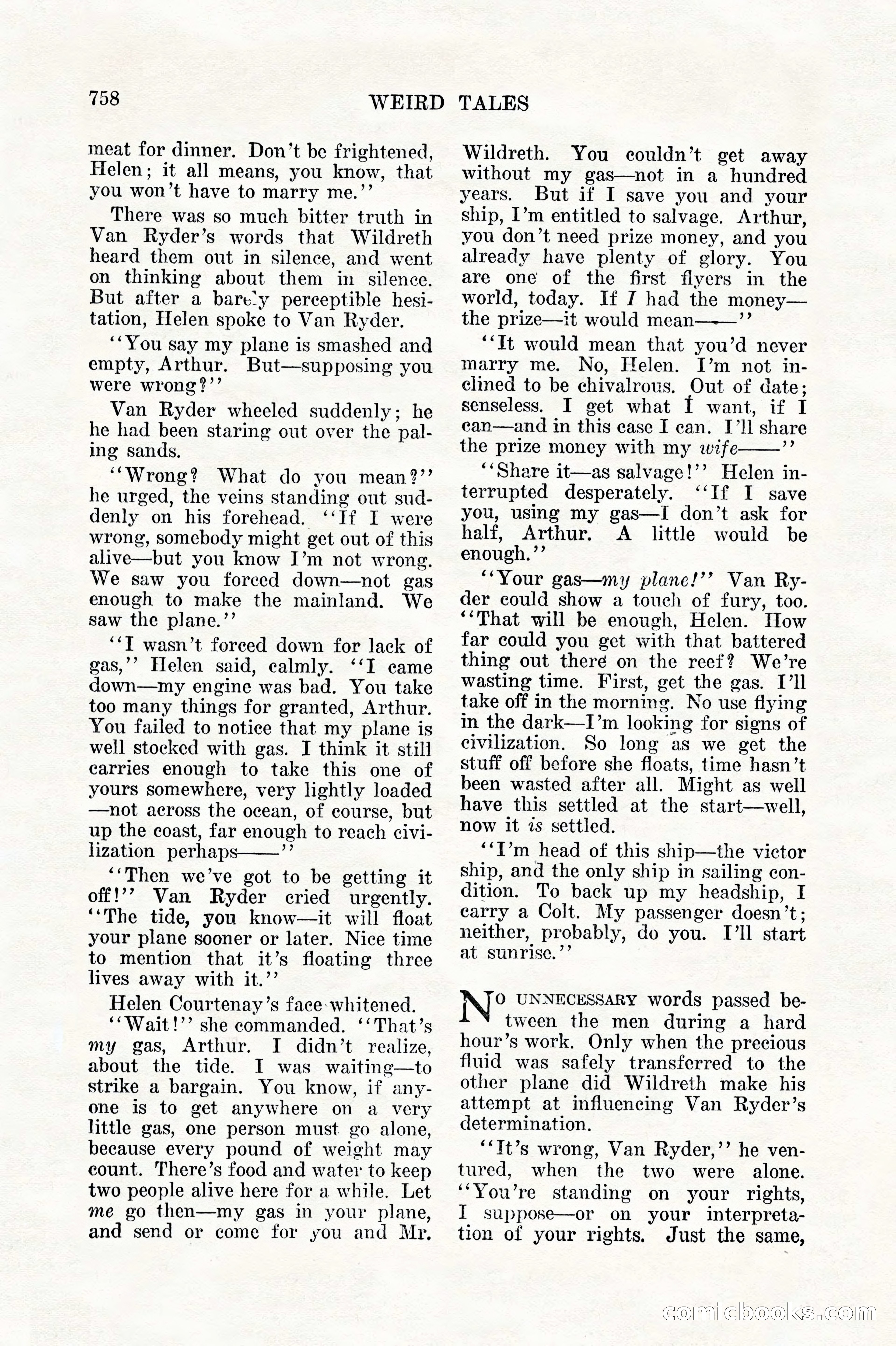 Weird Tales, Vol. 11, No. 6 — page 40 of 148